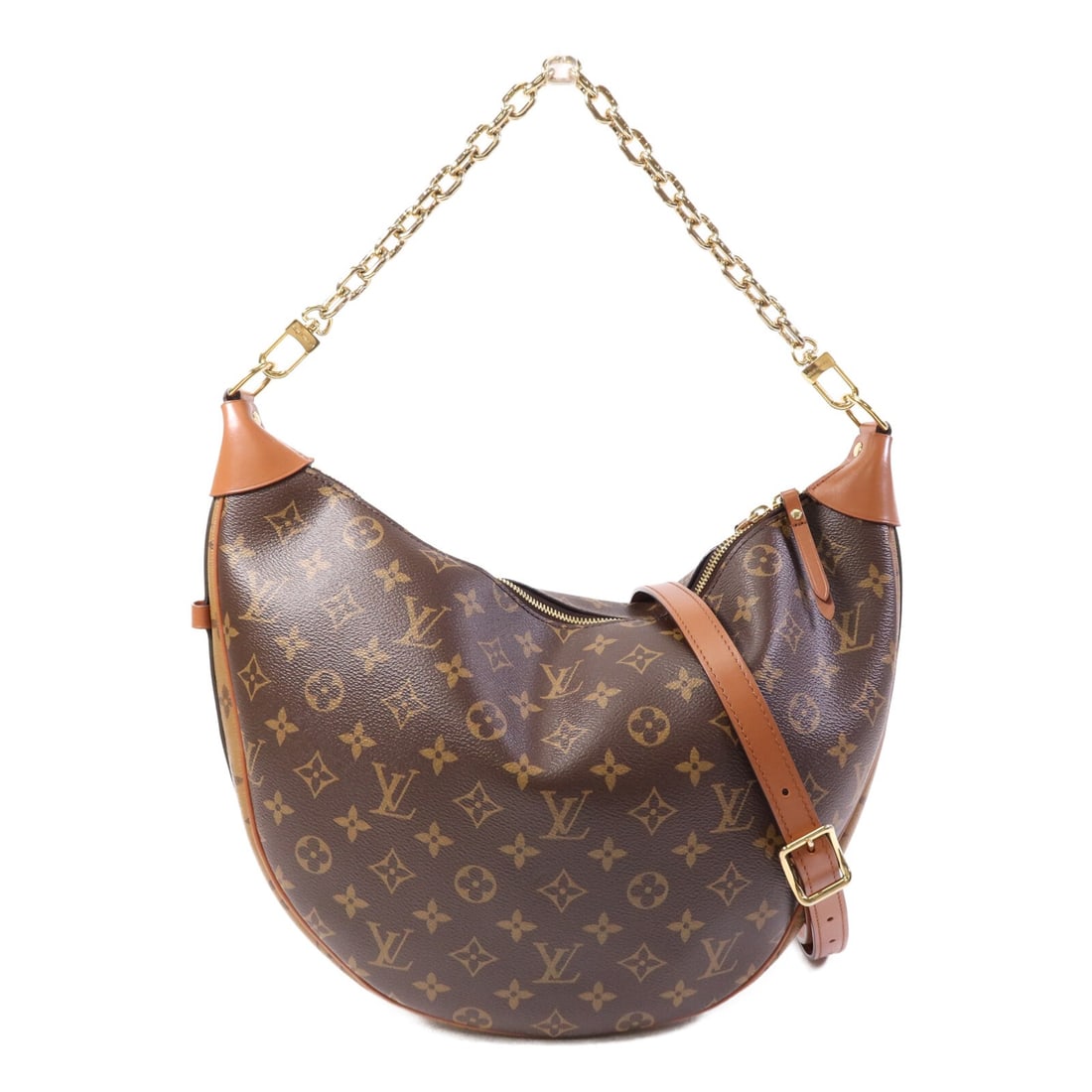 Louis Vuitton M46311 Loop Hobo 2way Shoulder Bag Monogram Reverse Brown: Louis Vuitton M46311 Loop Hobo 2way Shoulder Bag Monogram Reverse Brown Louis Vuitton Loop Hobo 2 Way Bag, model M46311, in Brown Monogram Reverse and PVC coated canvas. This women's regular-size bag 