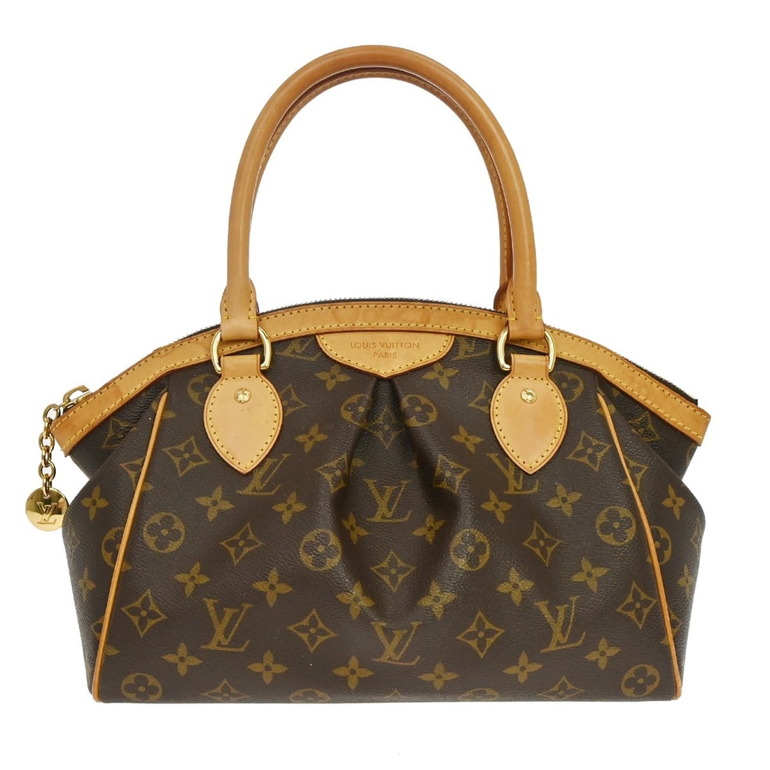 Louis Vuitton Tivoli Brown Canvas Handbag: Louis Vuitton Tivoli Brown Canvas Handbag Louis Vuitton Tivoli handbag in brown monogram canvas. This women's bag is made in France and is presented in good condition with visible wear. Noted conditio