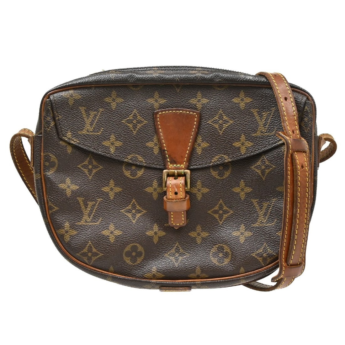 Louis Vuitton Jeune Fille MM Monogram Crossbody Shoulder Bag M51226: Louis Vuitton Jeune Fille MM Monogram Crossbody Shoulder Bag M51226 Vintage Louis Vuitton Jeune Fille MM shoulder bag in Monogram canvas with a crossbody strap and zip closure. This unisex bag feature
