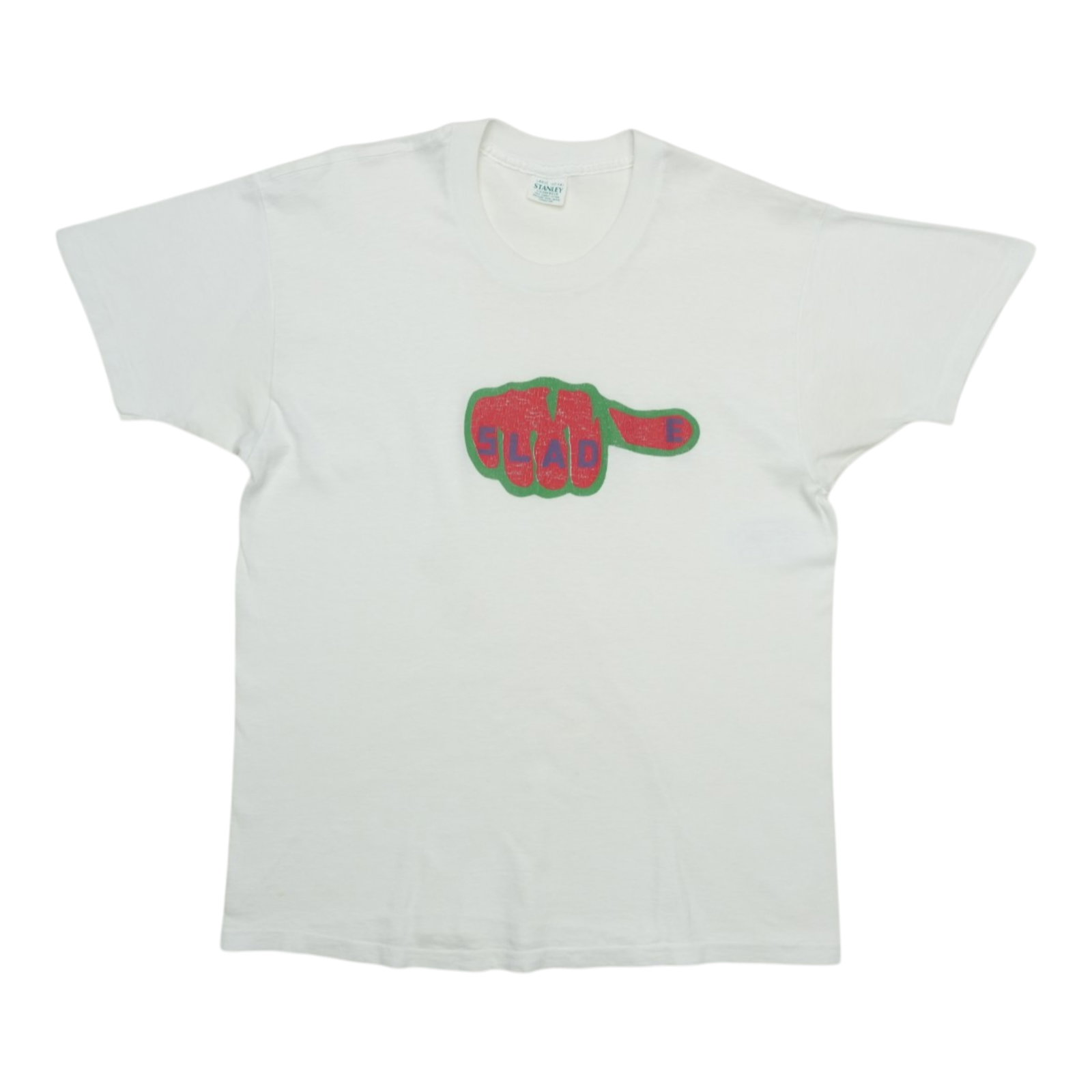 White 1972 Slade vintage promo shirt size Large (1 of 5)