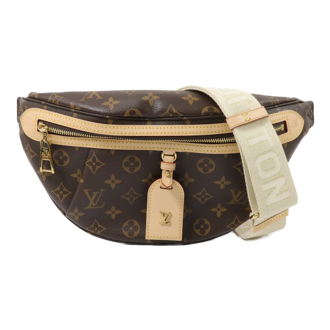 Louis Vuitton High Rise Monogram Waist Bag M46784 Brown: Louis Vuitton High Rise Monogram Waist Bag M46784 Brown Louis Vuitton High Rise waist bag in brown Monogram PVC coated canvas. This unisex body bag features a zip-fastened design with one zip pocket a