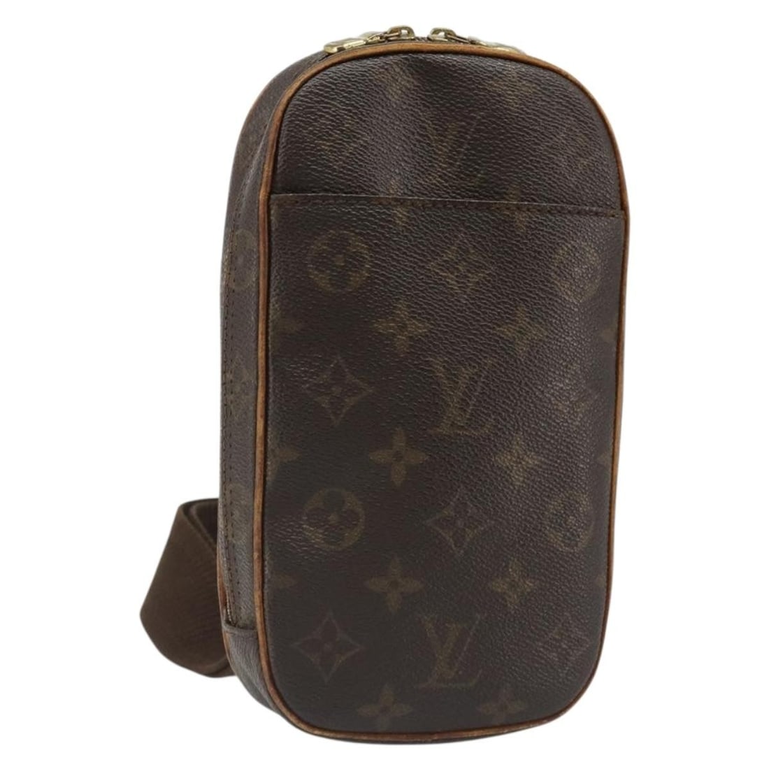 Louis Vuitton M51870 Pochette Gange Monogram Canvas Shoulder Bag: Louis Vuitton M51870 Pochette Gange Monogram Canvas Shoulder Bag Louis Vuitton Pochette Gange shoulder bag in Monogram canvas, made in Spain. This women's bag is offered without the original box or du