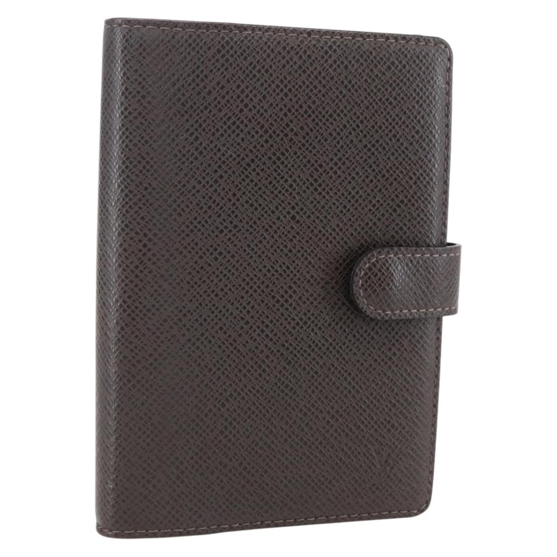 LOUIS VUITTON Taiga Leather Day Planner Cover Grizzly R20434: LOUIS VUITTON Taiga Leather Day Planner Cover Grizzly R20434 This authentic Louis Vuitton Taiga Agenda PM Day Planner Cover is a stylish and practical accessory for organizing your plans. Crafted from