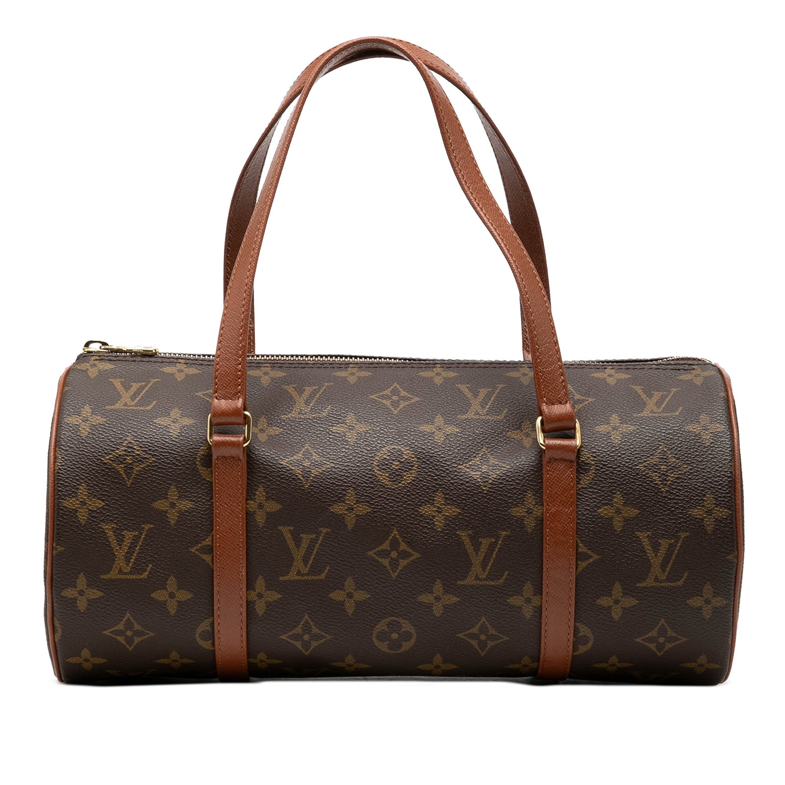 Louis Vuitton Monogram Papillon 30 Brown Canvas Bag: Louis Vuitton Monogram Papillon 30 Brown Canvas Bag This Louis Vuitton Monogram Papillon 30 features the iconic monogram canvas body with flat leather handles and a top zip closure. The bag is finishe