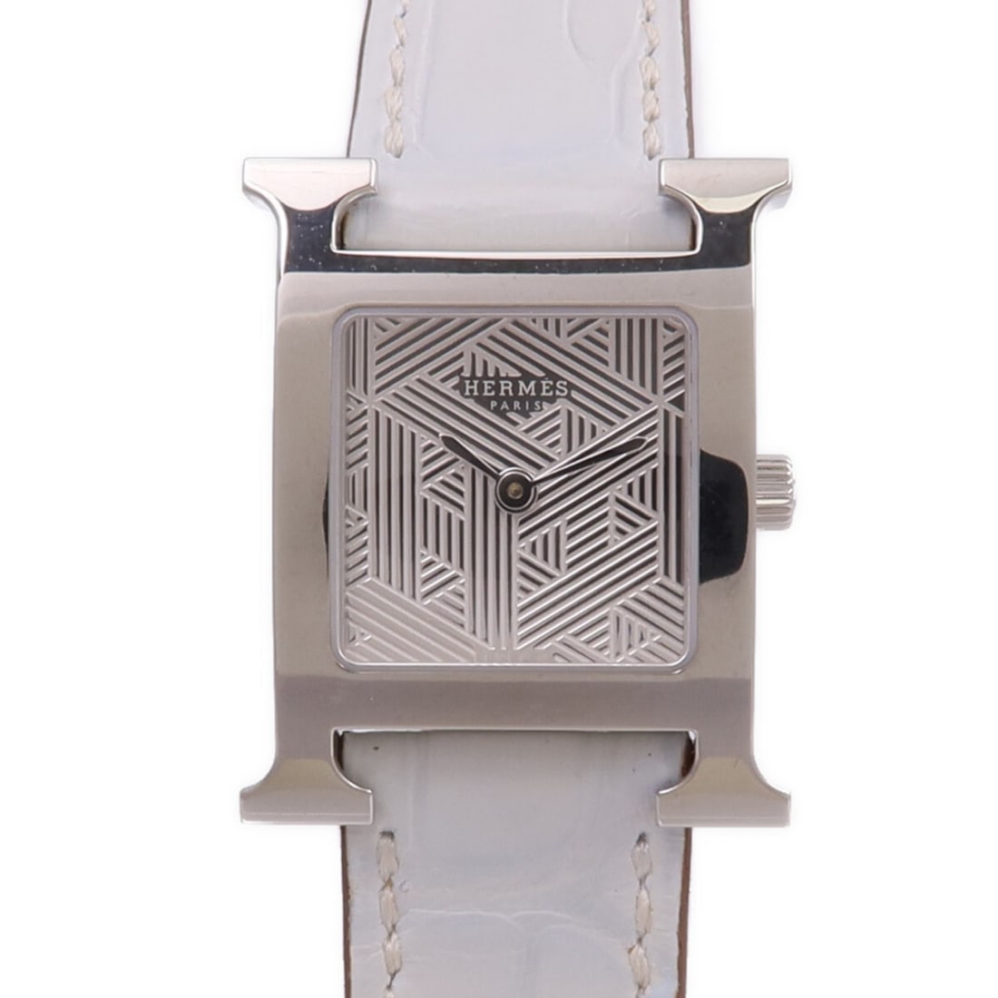 Hermes HH1.210c H Watch Women's Quartz Stainless Steel Wristwatch (1 of 18)