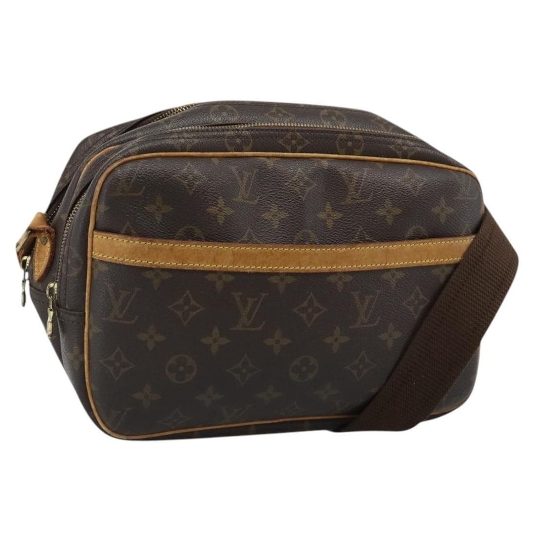 Louis Vuitton Reporter PM Monogram Canvas Shoulder Bag M45254: Louis Vuitton Reporter PM Monogram Canvas Shoulder Bag M45254 Louis Vuitton Reporter PM shoulder bag in Monogram canvas. This women's bag is made in France and includes only the bag shown; item box an