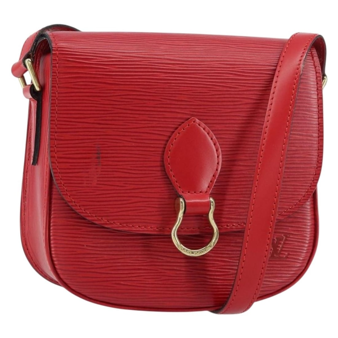 LOUIS VUITTON Epi Saint Cloud PM Red Shoulder Bag M52217 Auth: LOUIS VUITTON Epi Saint Cloud PM Red Shoulder Bag M52217 Auth This authentic Louis Vuitton Epi Saint Cloud PM shoulder bag is a stylish accessory crafted from premium Epi leather in a vibrant red hue.