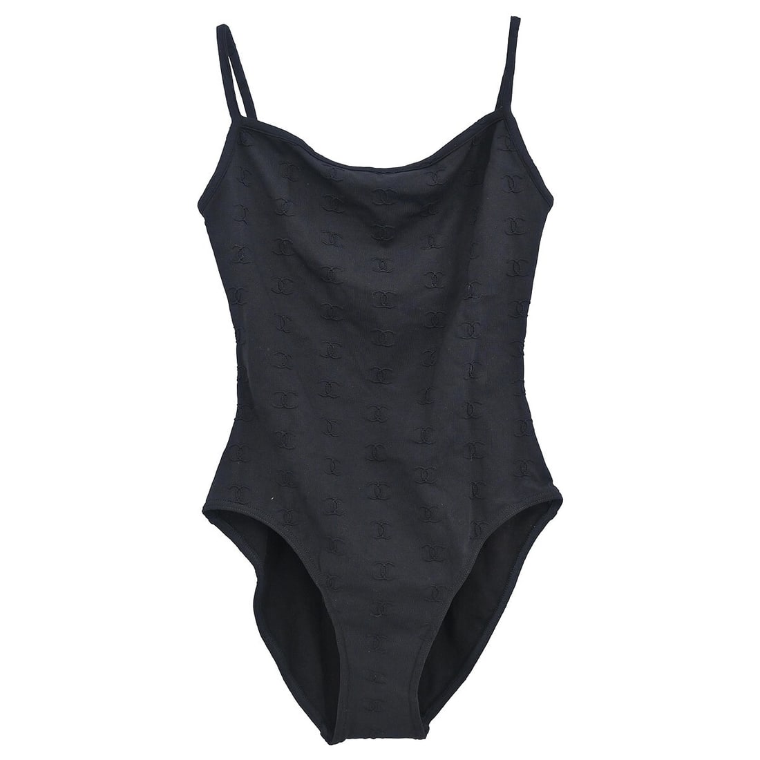 CHANEL 97P black one piece swimsuit size 38 (1 of 10)
