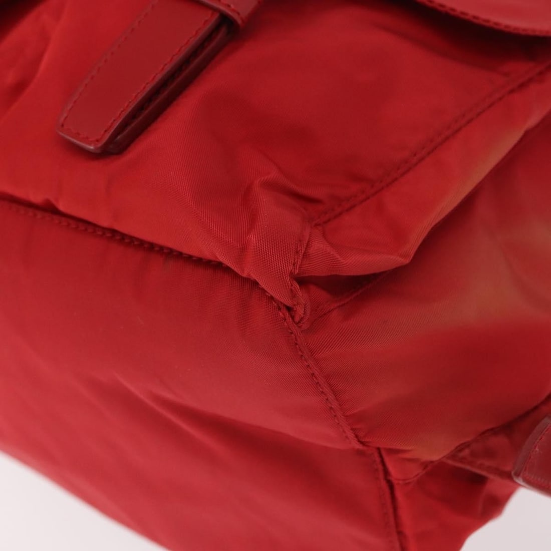 PRADA Red Silver Nylon Backpack Authentic AR13819 - 15