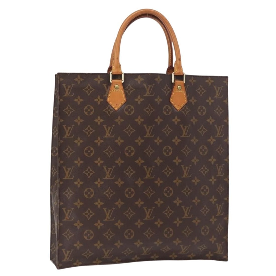 Louis Vuitton M51140 Sac Plat Monogram Canvas Hand Bag France: Louis Vuitton M51140 Sac Plat Monogram Canvas Hand Bag France Louis Vuitton Sac Plat handbag in Monogram canvas, model M51140. This women's handbag was made in France and comes as the bag only; item b