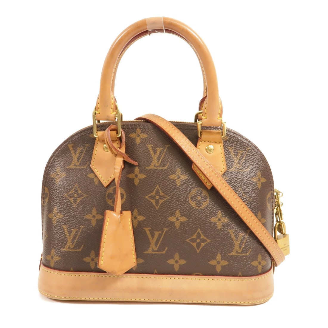 Louis Vuitton Alma BB Monogram 2way Bag M46990 Brown: Louis Vuitton Alma BB Monogram 2way Bag M46990 Brown Louis Vuitton Alma BB 2-way shoulder bag in brown Monogram PVC coated canvas. This women's bag includes a top handle and detachable shoulder strap,