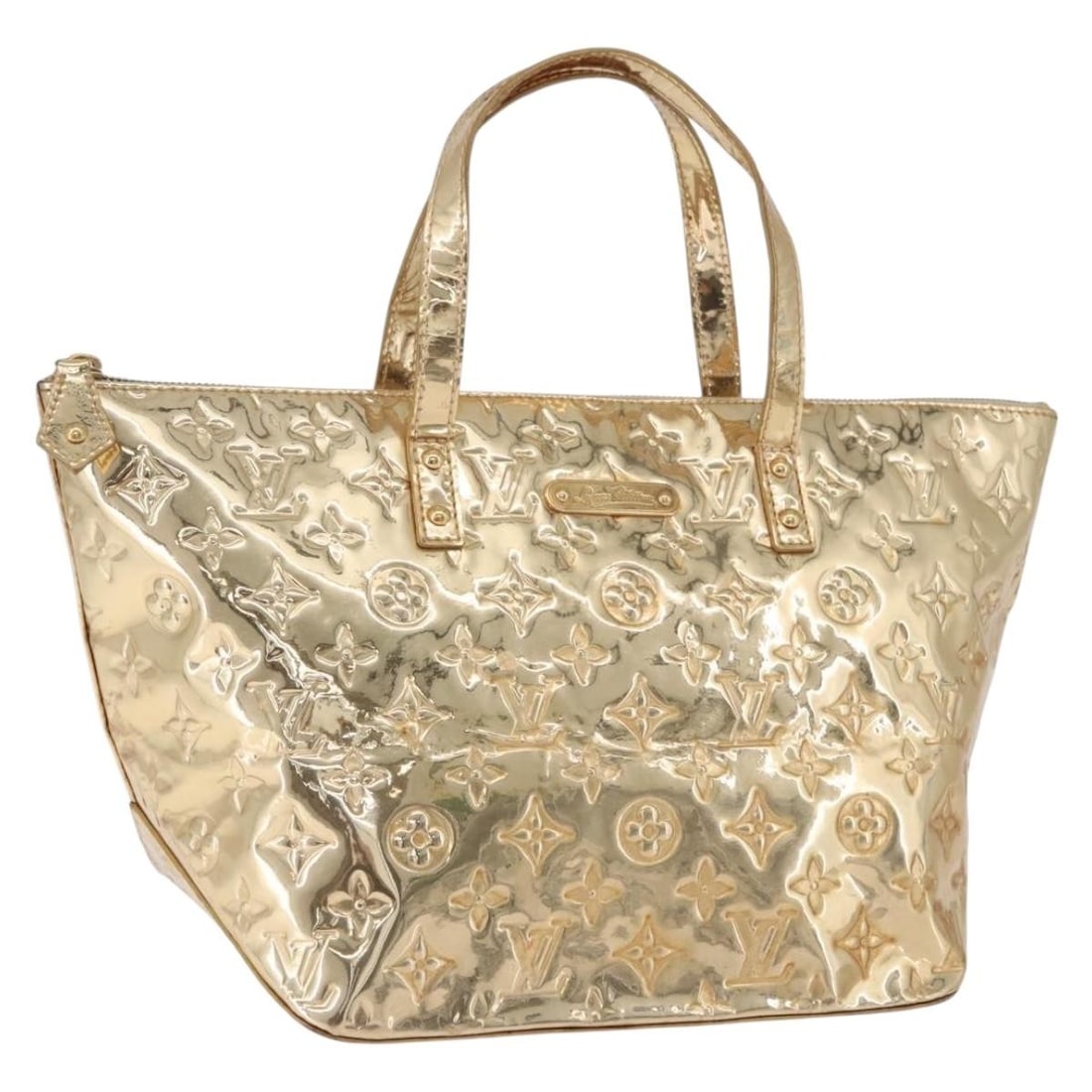 Louis Vuitton M95762 Bellevue PM Monogram Miroir Gold Dore Handbag: Louis Vuitton M95762 Bellevue PM Monogram Miroir Gold Dore Handbag Louis Vuitton Bellevue PM handbag in gold dore Monogram Miroir canvas. This women's handbag is made in Italy and comes as the bag onl