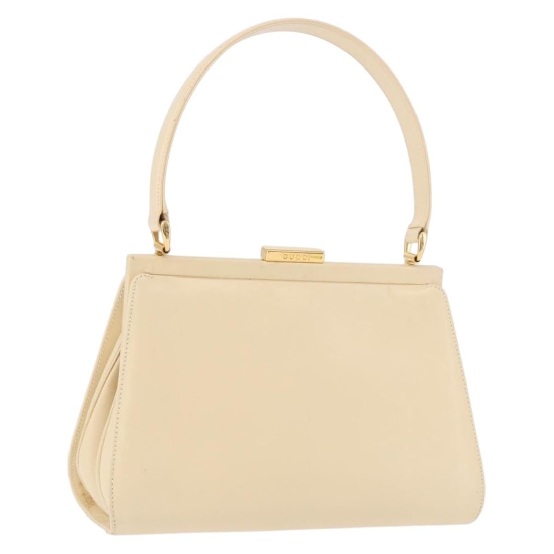 Gucci 000 781 0301 Patent Leather Handbag Ivory Gold (1 of 18)