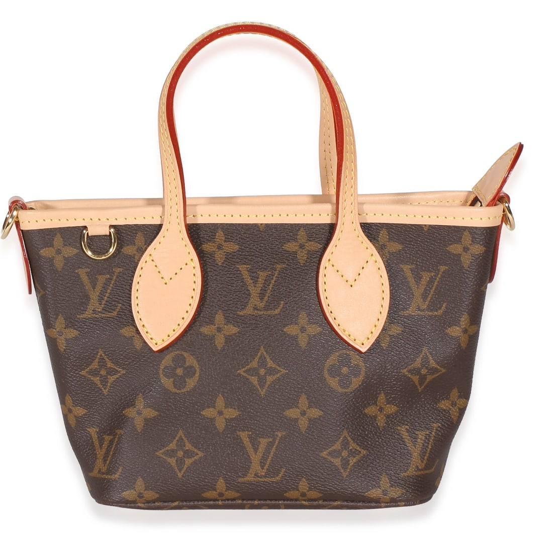 Louis Vuitton Neverfull BB Monogram Coated Canvas Top Handle Bag: Louis Vuitton Neverfull BB Monogram Coated Canvas Top Handle Bag Louis Vuitton Neverfull BB in brown monogram coated canvas with a zip-top closure and top handle styling. This pre-owned unisex evening