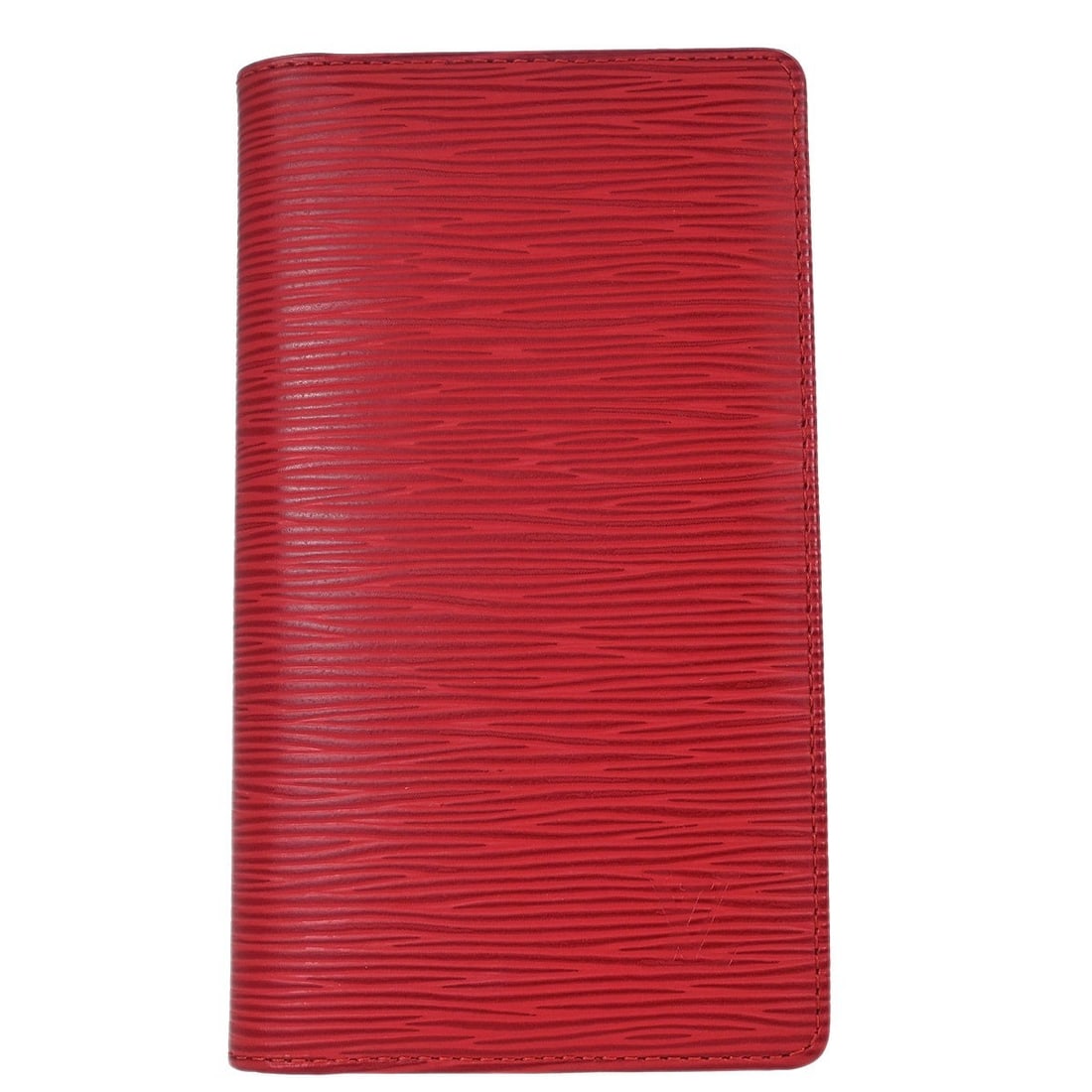 Louis Vuitton Agenda Posh Epi Leather Notebook Cover Red R20527: Louis Vuitton Agenda Posh Epi Leather Notebook Cover Red R20527 Louis Vuitton Agenda Posh notebook cover in Castilian red Epi leather. This women's accessory features a slim profile with interior card