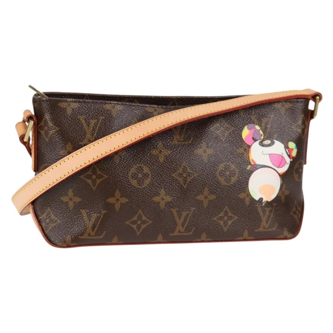 Louis Vuitton M51241 Panda Trotteur Monogram Canvas Shoulder Bag: Louis Vuitton M51241 Panda Trotteur Monogram Canvas Shoulder Bag Louis Vuitton Monogram Panda Trotteur Shoulder Bag, made in France from Monogram Canvas. This women's shoulder bag comes in the Monogra