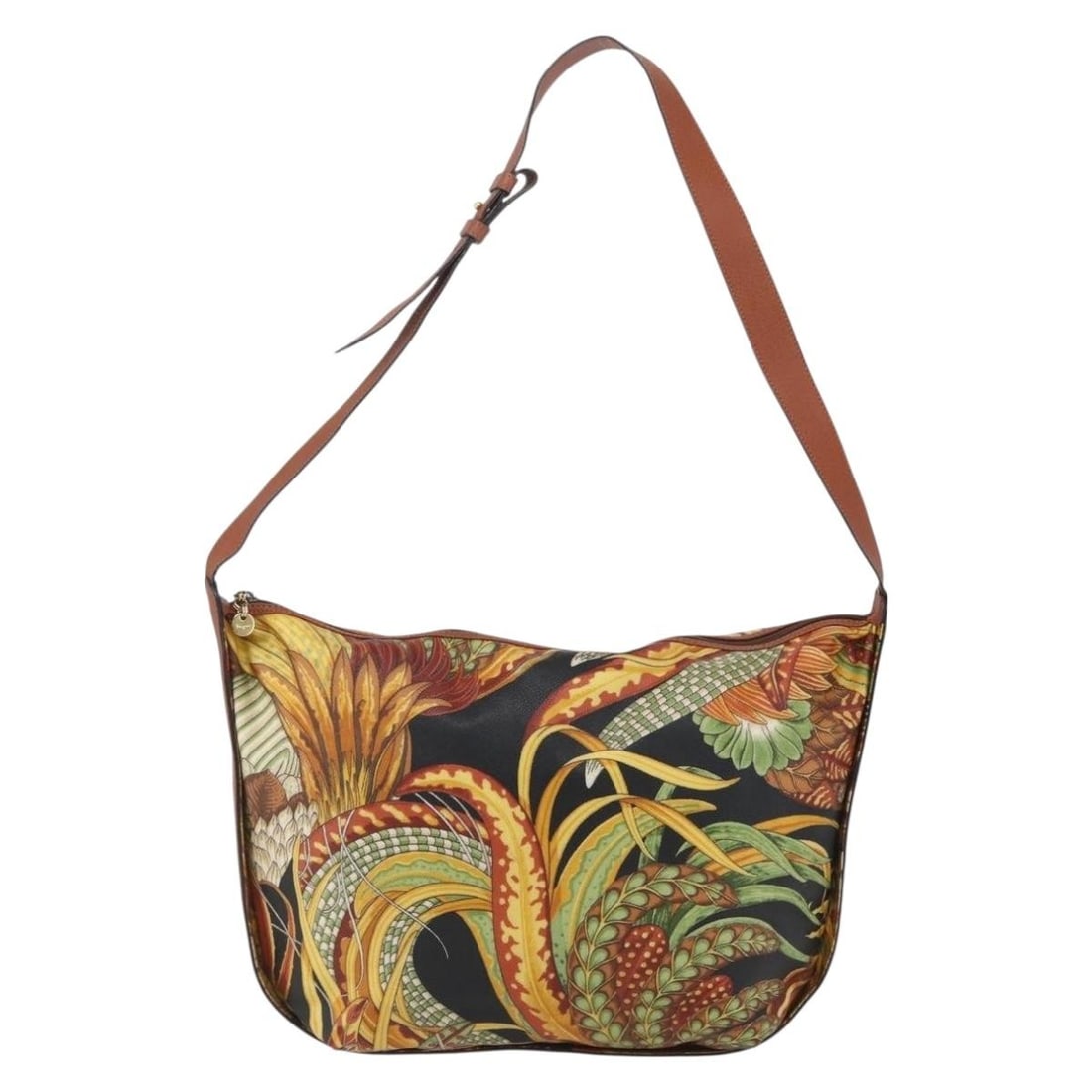 Salvatore Ferragamo Vintage Shoulder Bag Brown Leather Italy: Salvatore Ferragamo Vintage Shoulder Bag Brown Leather Italy This vintage Salvatore Ferragamo shoulder bag is crafted from brown leather and designed for women. Made in Italy, it features a spacious i