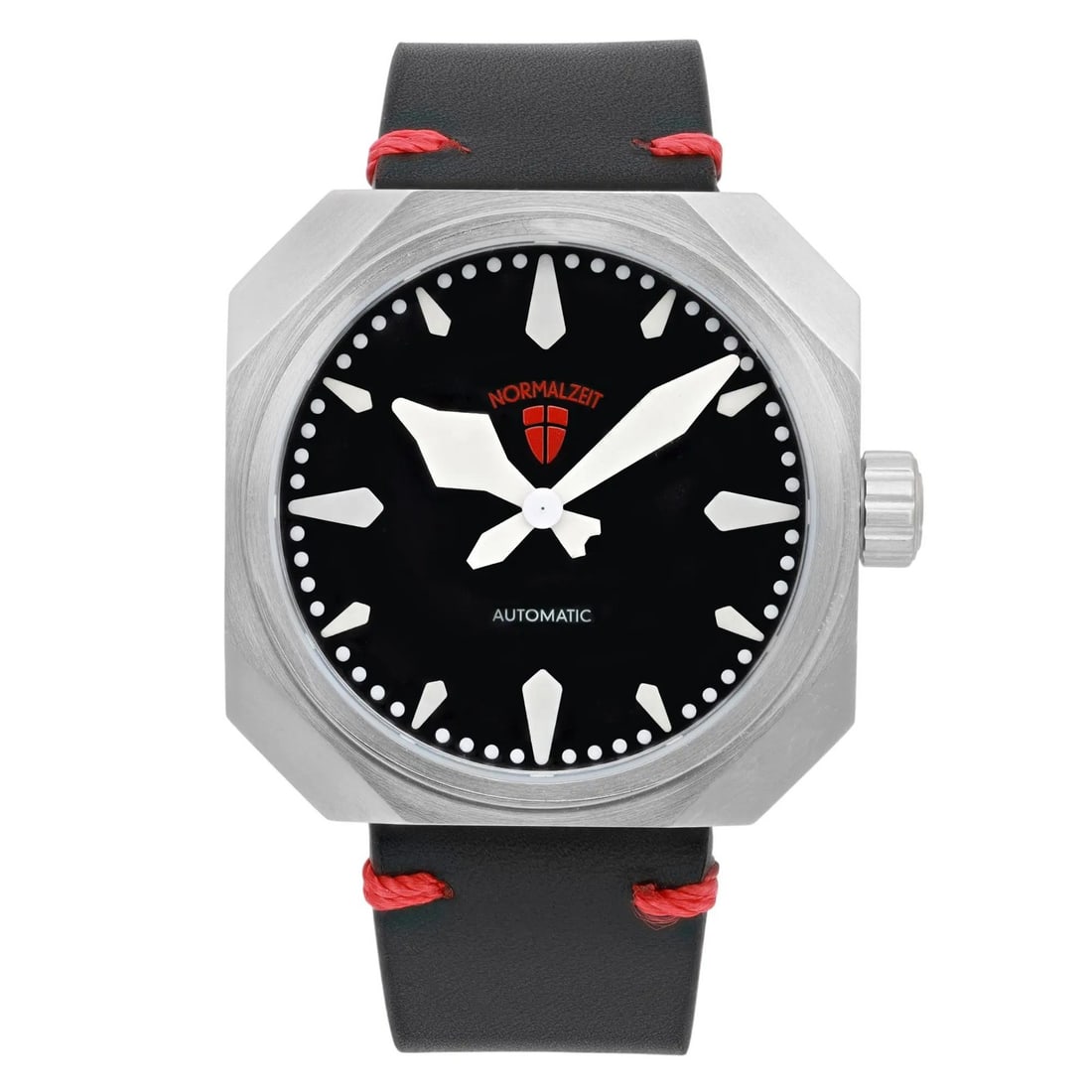 Normalzeit Limited Edition Automatic Watch Black Dial Stainless Steel: Normalzeit Limited Edition Automatic Watch Black Dial Stainless Steel Discover the elegance of the Normalzeit Steel Black Dial Limited Edition Automatic Watch. This wristwatch features a sleek black d