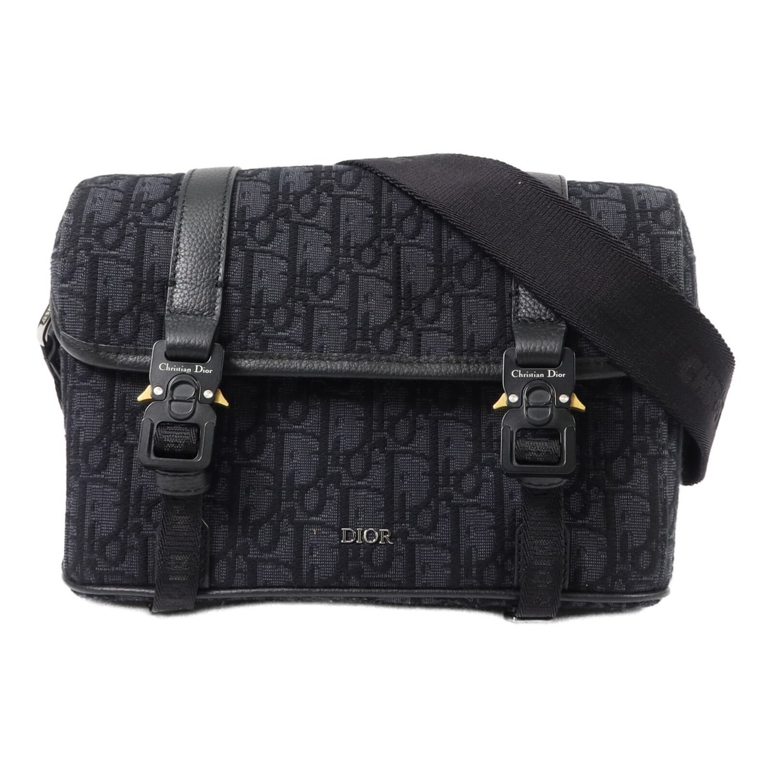 Dior Hit The Road Canvas Shoulder Bag Black 1ESPO333YKY_H03E: Dior Hit The Road Canvas Shoulder Bag Black 1ESPO333YKY_H03E Christian Dior Hit The Road shoulder bag in black canvas with an adjustable shoulder strap and an open interior pocket. Includes storage ba