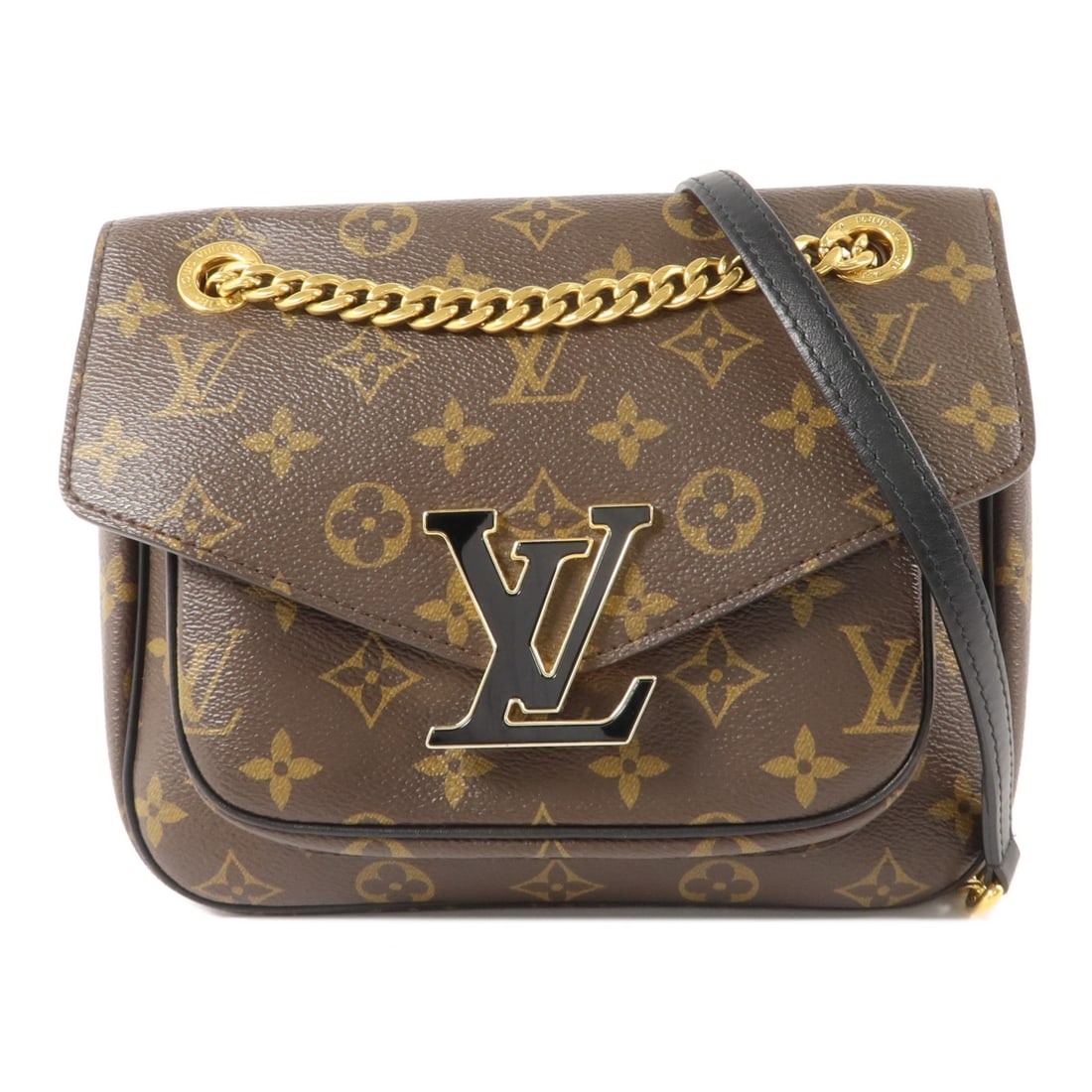 Louis Vuitton Passy M45592 Monogram Shoulder Bag Brown: Louis Vuitton Passy M45592 Monogram Shoulder Bag Brown Louis Vuitton Passy shoulder bag in brown monogram and PVC coated canvas. It features a magnetic pocket, one open outside pocket, two open inside