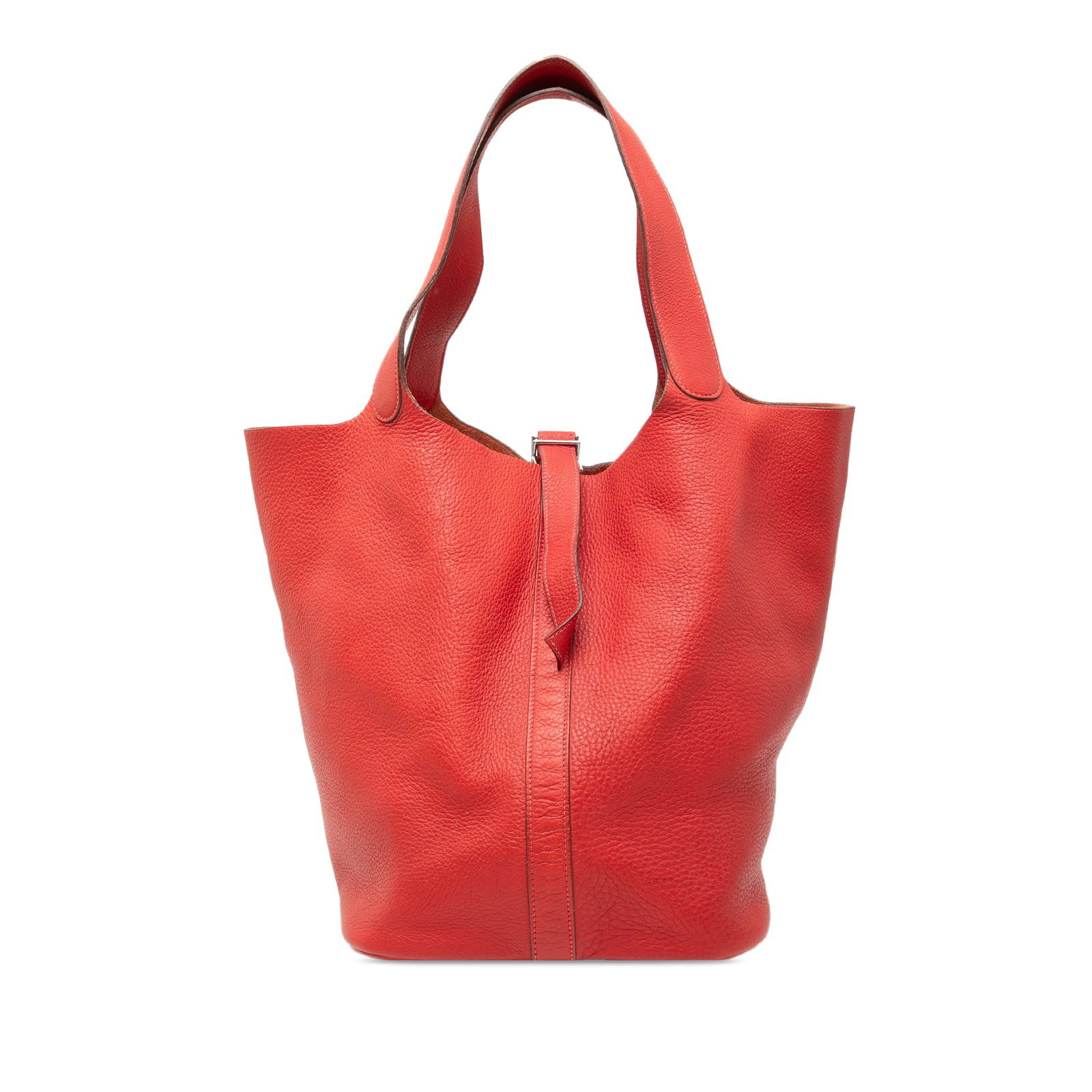 Hermes Picotin Lock 33 Rouge Tomate Clemence Leather Tote Bag France (1 of 7)