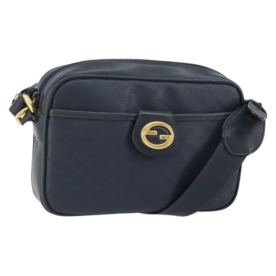 Gucci shoulder bag in black and gold Micro GG PVC leather: Gucci shoulder bag in black and gold Micro GG PVC leather Vintage Gucci Micro GG Supreme shoulder bag in black and gold PVC leather with Micro Small GG canvas. Made in Italy, this women's bag features