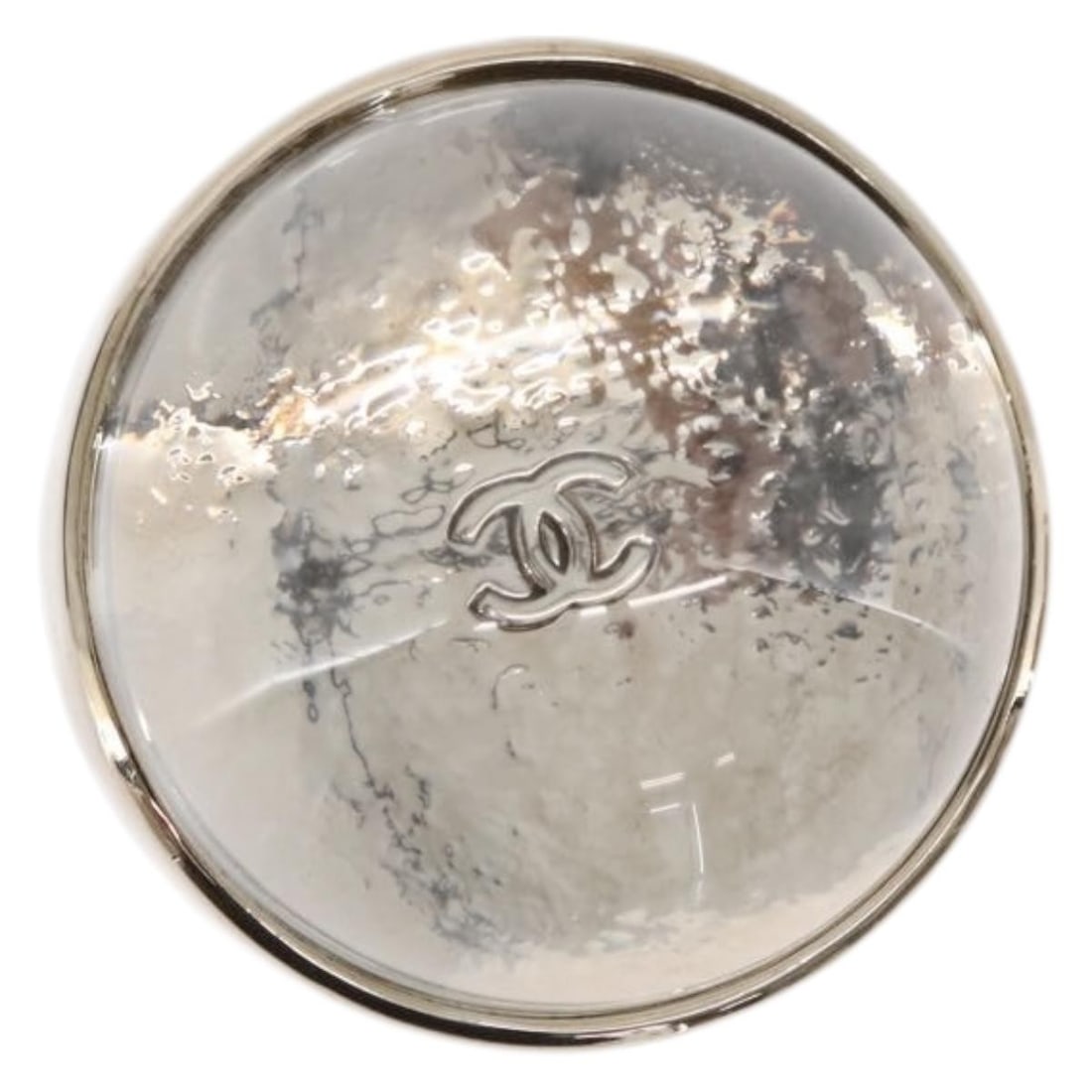 CHANEL COCO Mark Magnifier Clear Metal Paperweight with Box (1 of 8)