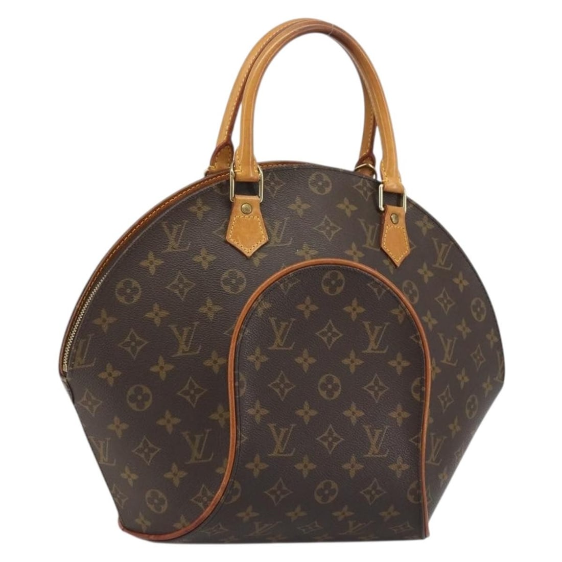 Louis Vuitton Ellipse Brown Monogram Canvas Handbag: Louis Vuitton Ellipse Brown Monogram Canvas Handbag Louis Vuitton Ellipse Monogram Canvas handbag in brown canvas with leather trim and hardware accents. Made in France, this women's bag is presented 