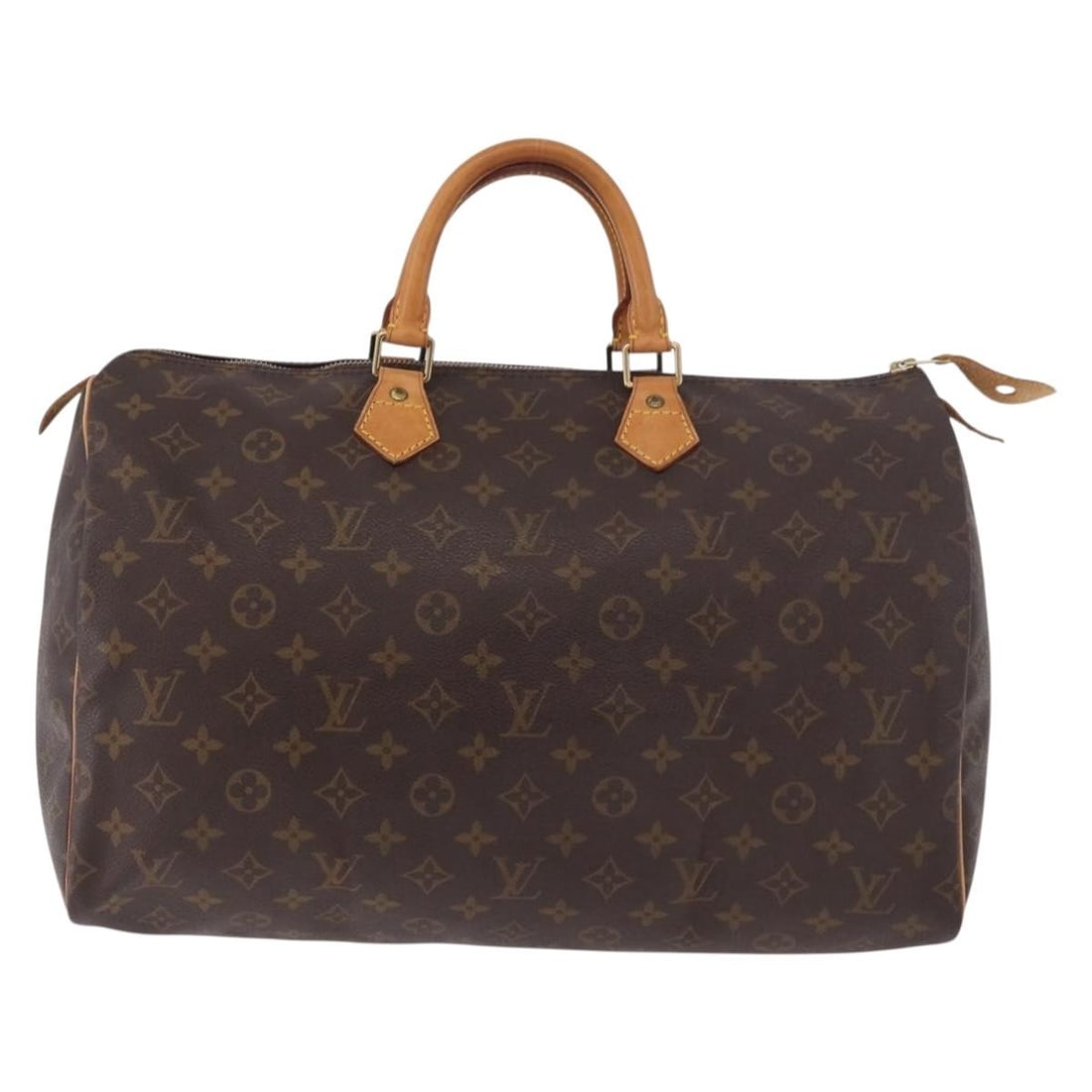 Louis Vuitton Speedy brown canvas handbag: Louis Vuitton Speedy brown canvas handbag This Louis Vuitton Speedy Handbag features the iconic monogram canvas in brown and is designed for women. The bag is crafted in France and showcases a classic