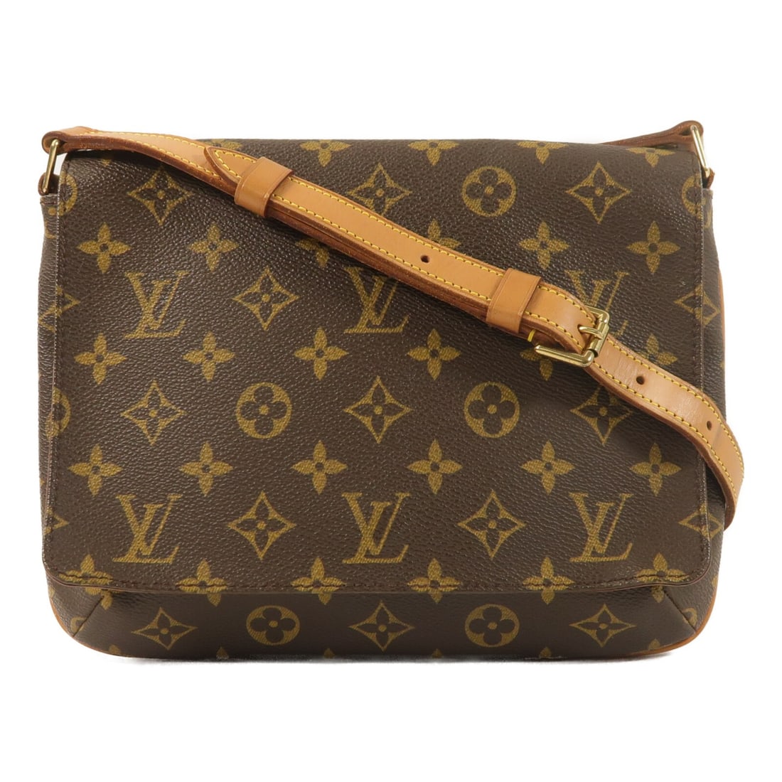 Louis Vuitton Musette Tango Monogram Shoulder Bag M51257 Brown: Louis Vuitton Musette Tango Monogram Shoulder Bag M51257 Brown Louis Vuitton Musette Tango shoulder bag in brown Monogram PVC coated canvas. This women's shoulder bag features a magnetic pocket and on