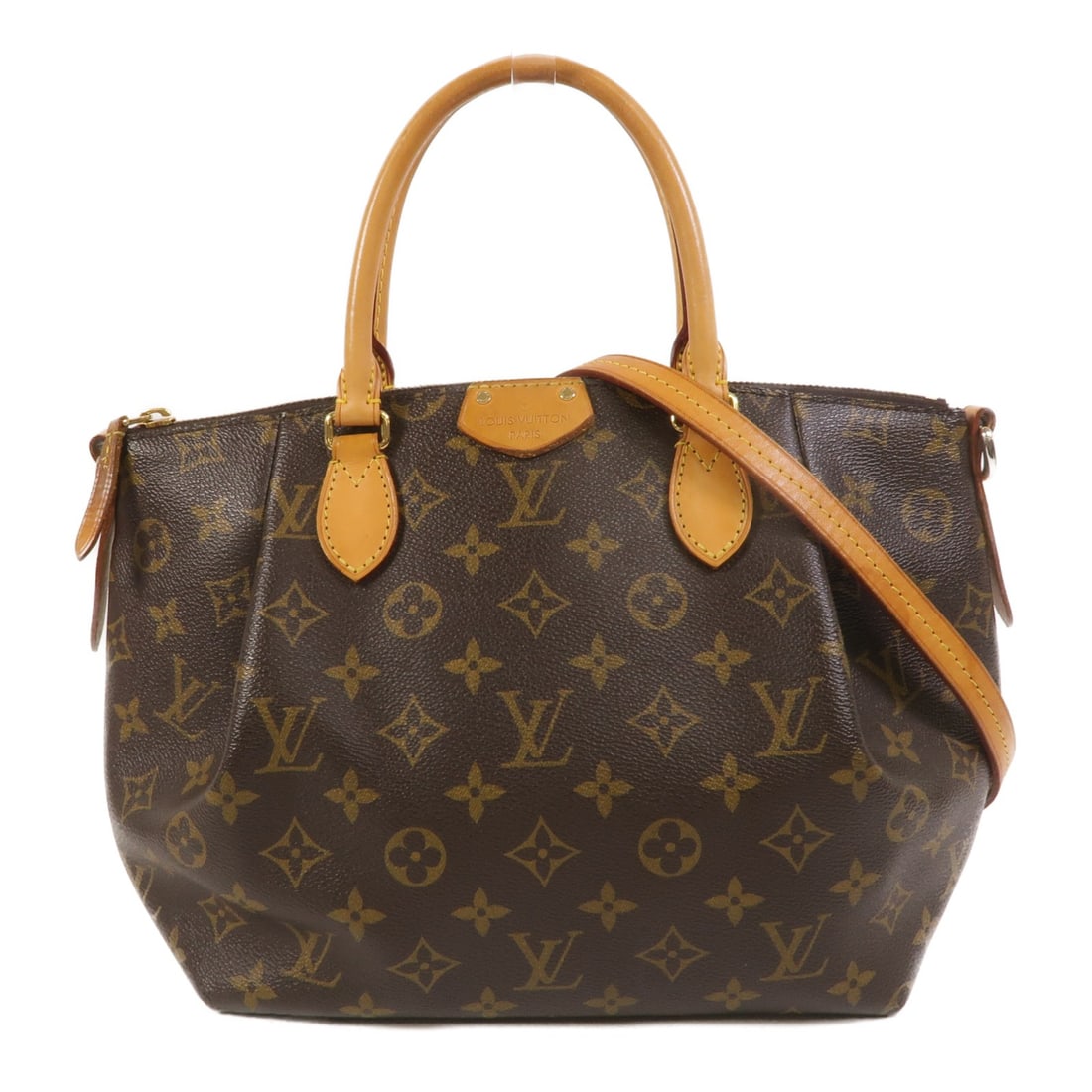 Louis Vuitton Turenne PM M48813 Monogram 2 Way Shoulder Bag: Louis Vuitton Turenne PM M48813 Monogram 2 Way Shoulder Bag Louis Vuitton Turenne PM 2-way shoulder bag in brown Monogram PVC coated canvas. This women's handbag features a structured design with top 