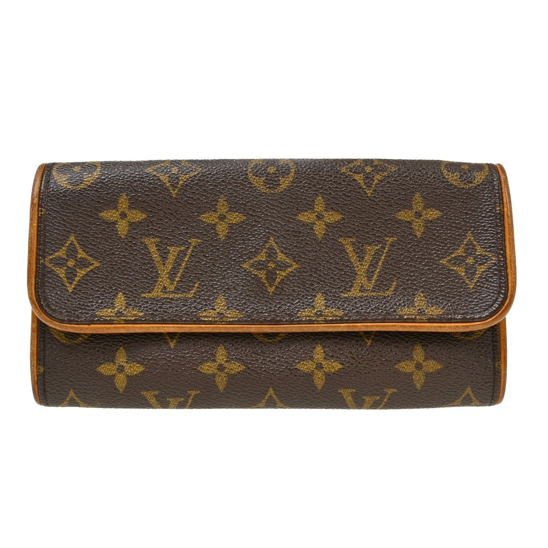Louis Vuitton Twin Brown Monogram Canvas Clutch Bag (1 of 14)
