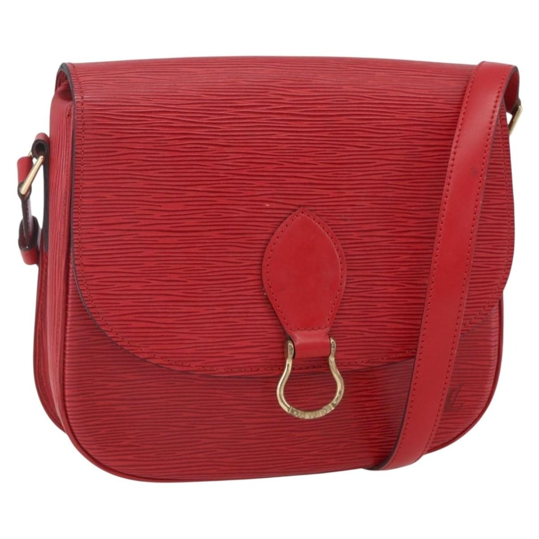 Louis Vuitton Epi Saint Cloud GM Red Shoulder Bag M52197 Authentic: Louis Vuitton Epi Saint Cloud GM Red Shoulder Bag M52197 Authentic Introducing the LOUIS VUITTON Epi Saint Cloud GM Shoulder Bag in a striking red hue. Crafted from durable Epi leather, this stylish s