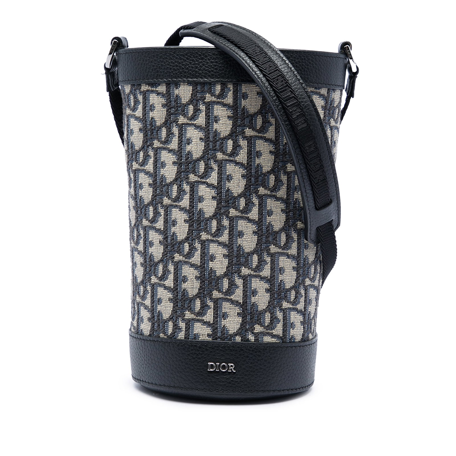Dior Oblique insulated bottle carrier in blue canvas (1 of 6)