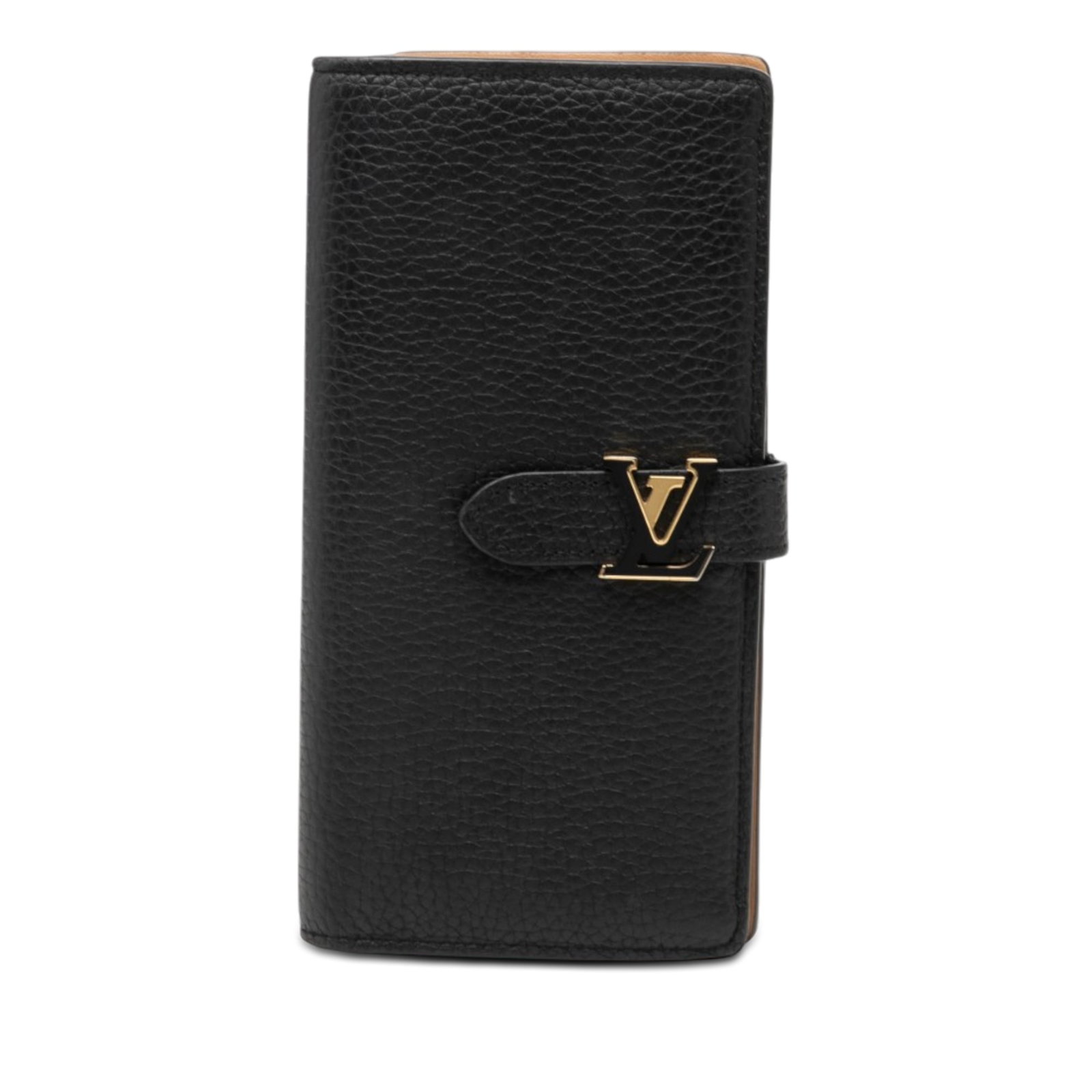 Louis Vuitton Taurillon Capucine long leather wallet black (1 of 7)