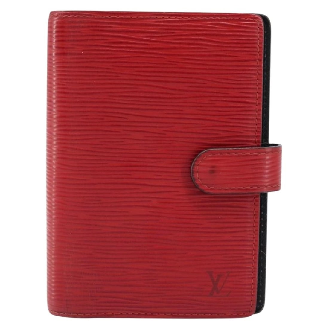 Red Epi Leather Louis Vuitton Unisex Agenda Cover from Spain: Red Epi Leather Louis Vuitton Unisex Agenda Cover from Spain This Louis Vuitton Agenda Cover is crafted from red Epi leather and designed for unisex use. It features a compact shape with multiple sign