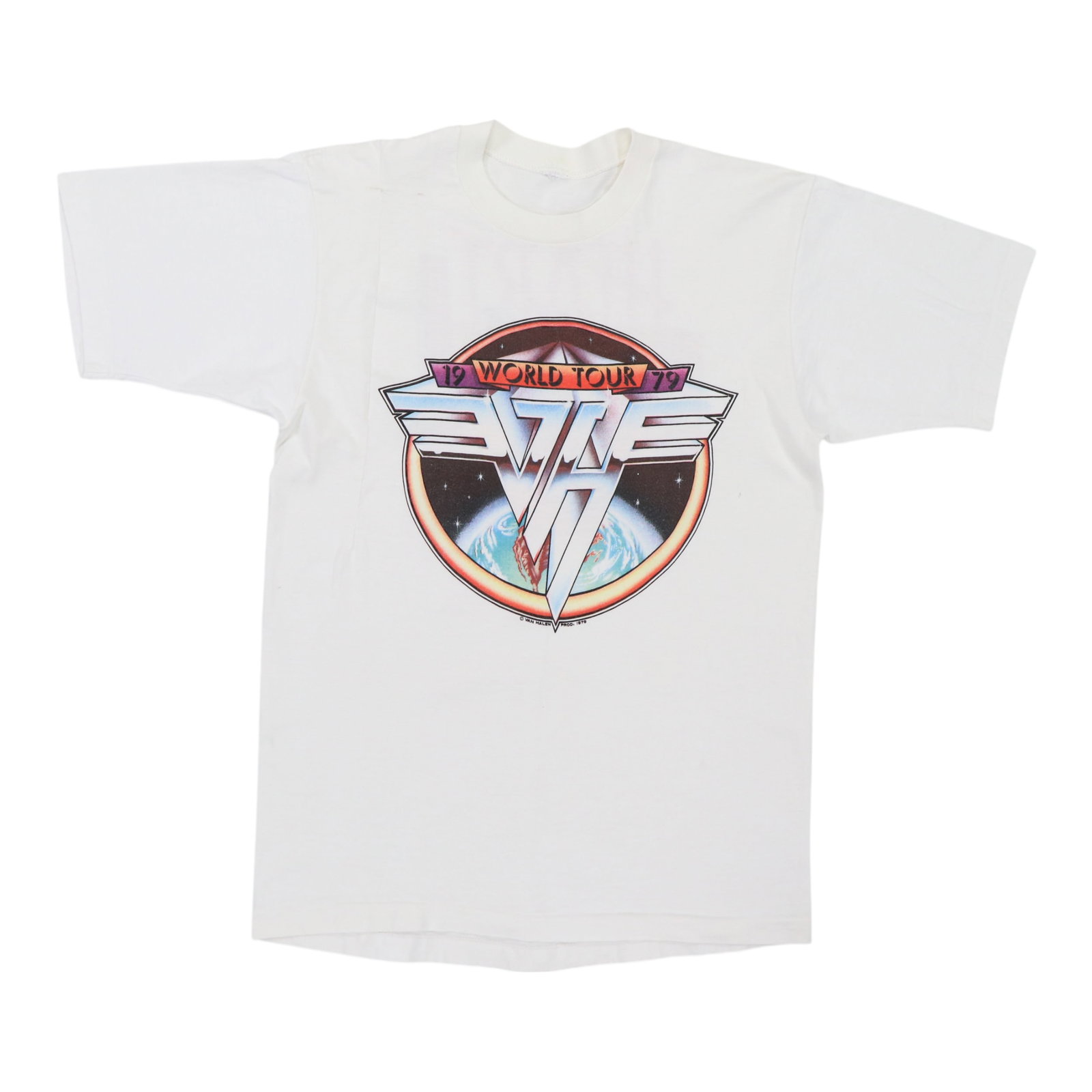 Vintage 1979 Van Halen Heart Day On The Green Cotton T Shirt: Vintage 1979 Van Halen Heart Day On The Green Cotton T Shirt Authentic original vintage 1979 Van Halen Heart Day On The Green shirt with front and back graphics. This is a true vintage shirt, not a mo