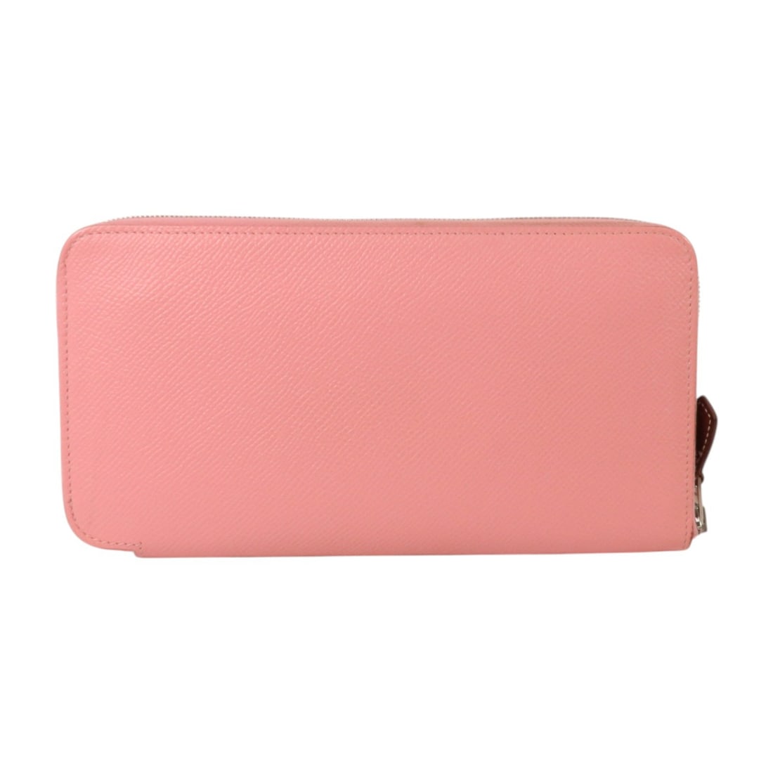 Hermes Silk In Epsom Calfskin Long Wallet Rose Azalee PHW: Hermes Silk In Epsom Calfskin Long Wallet Rose Azalee PHW Hermes Silk In long wallet in Rose Azalee pink Epsom leather with palladium-tone hardware. Made in France, this women's wallet features a zip-