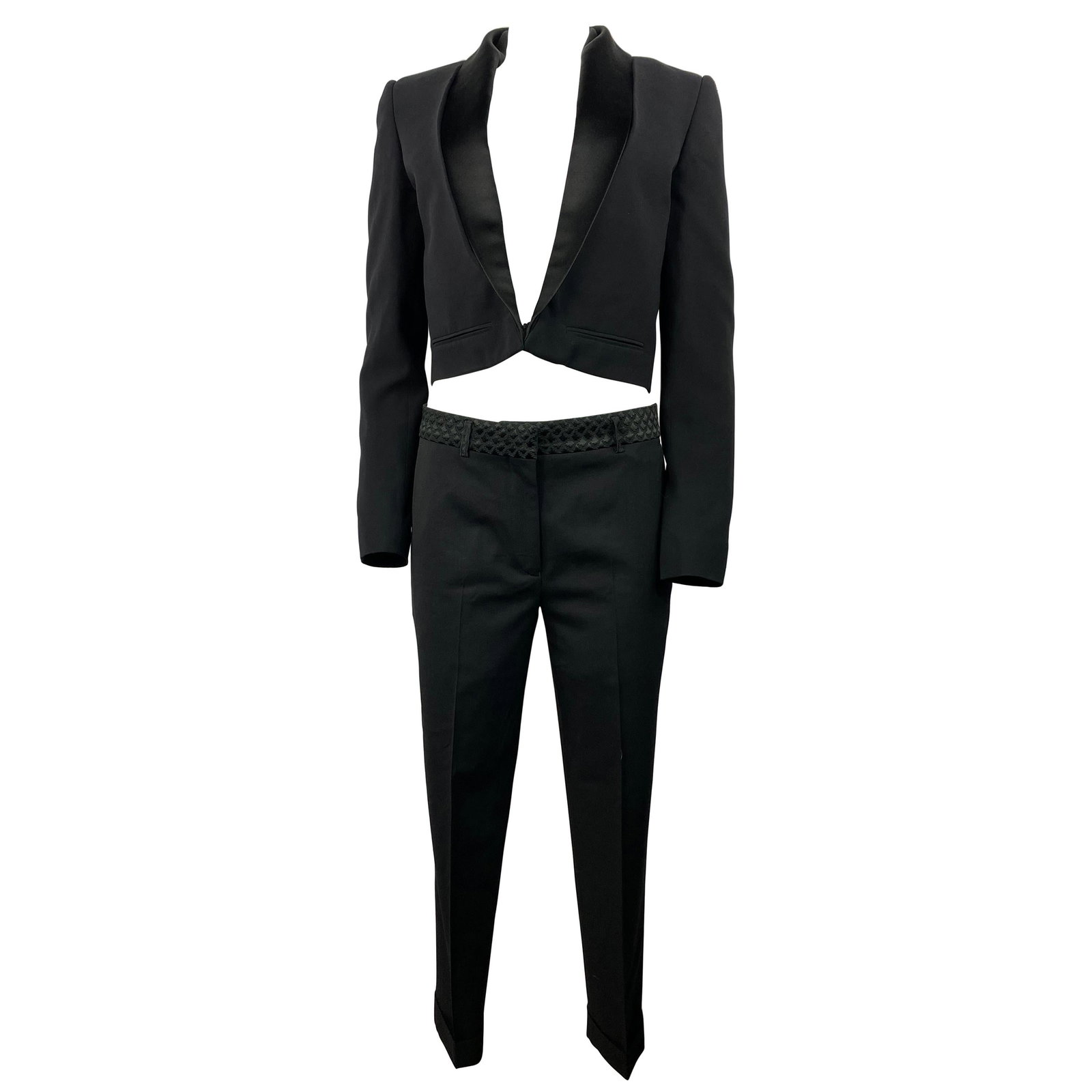 Haider Ackermann formal suit set silk blazer wool trousers (1 of 18)