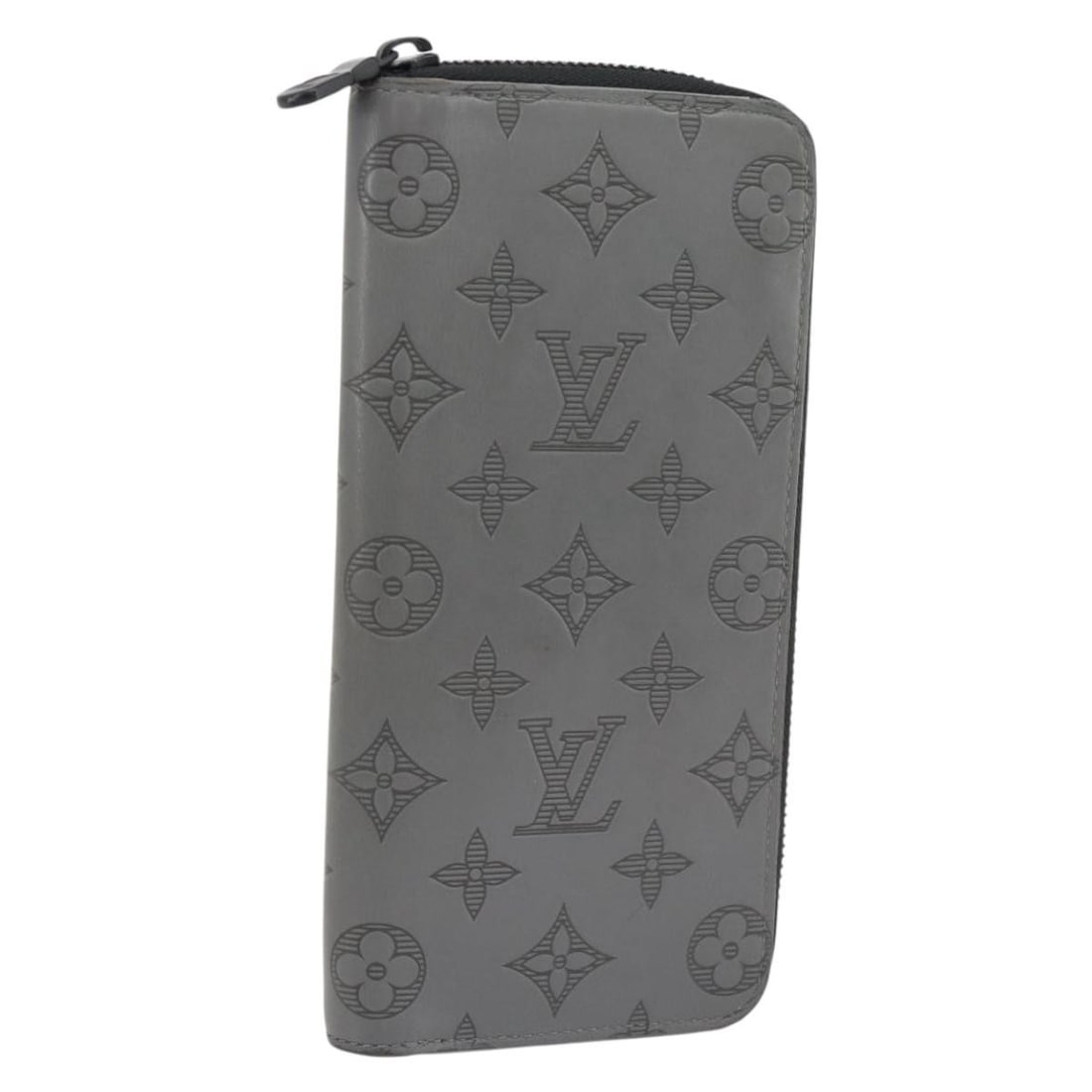 Louis Vuitton M81384 Monogram Shadow Vertical Zippy Long Wallet Gray: Louis Vuitton M81384 Monogram Shadow Vertical Zippy Long Wallet Gray Louis Vuitton Zippy Wallet Vertical long wallet in Monogram Shadow Canvas, presented in gray and made in Spain. It measures approxi