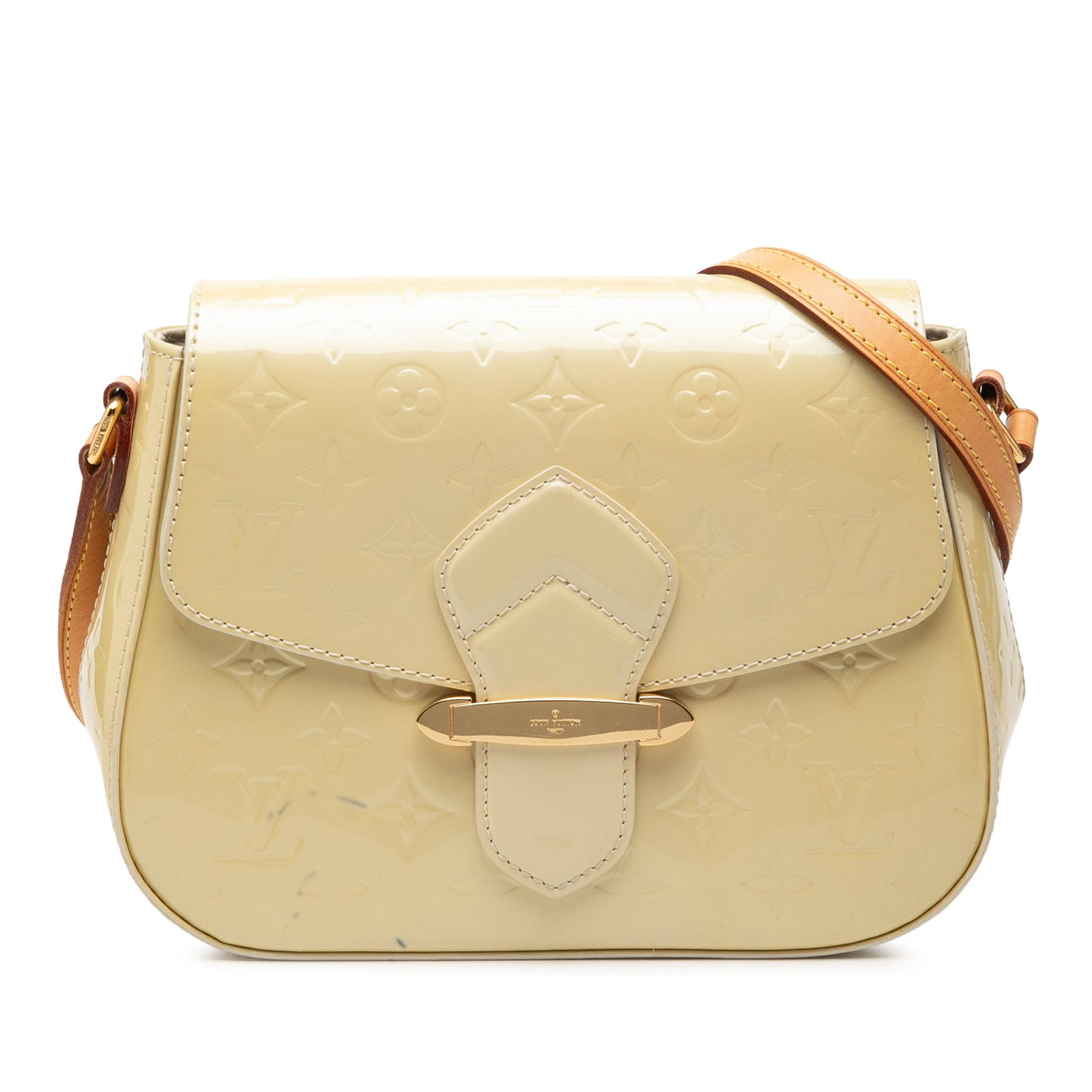 Louis Vuitton Bellflower GM Monogram Vernis Leather Shoulder Bag: Louis Vuitton Bellflower GM Monogram Vernis Leather Shoulder Bag Louis Vuitton Monogram Vernis Bellflower GM shoulder bag crafted in monogram vernis leather with a flat vachetta leather strap. The des