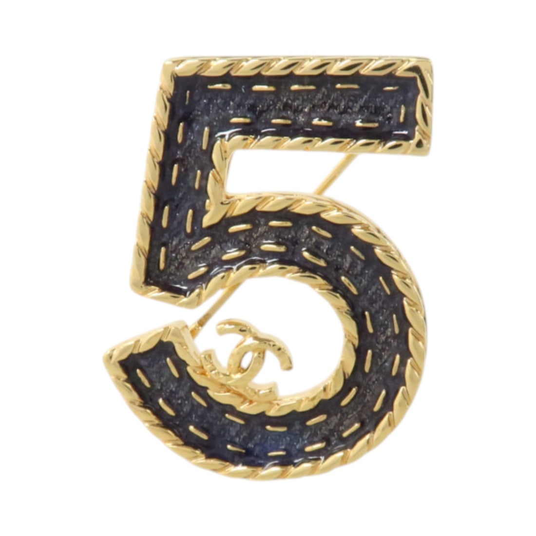 CHANEL E24 P CC Coco Brooch Blue Enamel Gold Tone: CHANEL E24 P CC Coco Brooch Blue Enamel Gold Tone CHANEL CC COCO Mark brooch in dark blue enamel with gold-tone metal detailing. Made in France, this women's brooch features the iconic CC motif and is