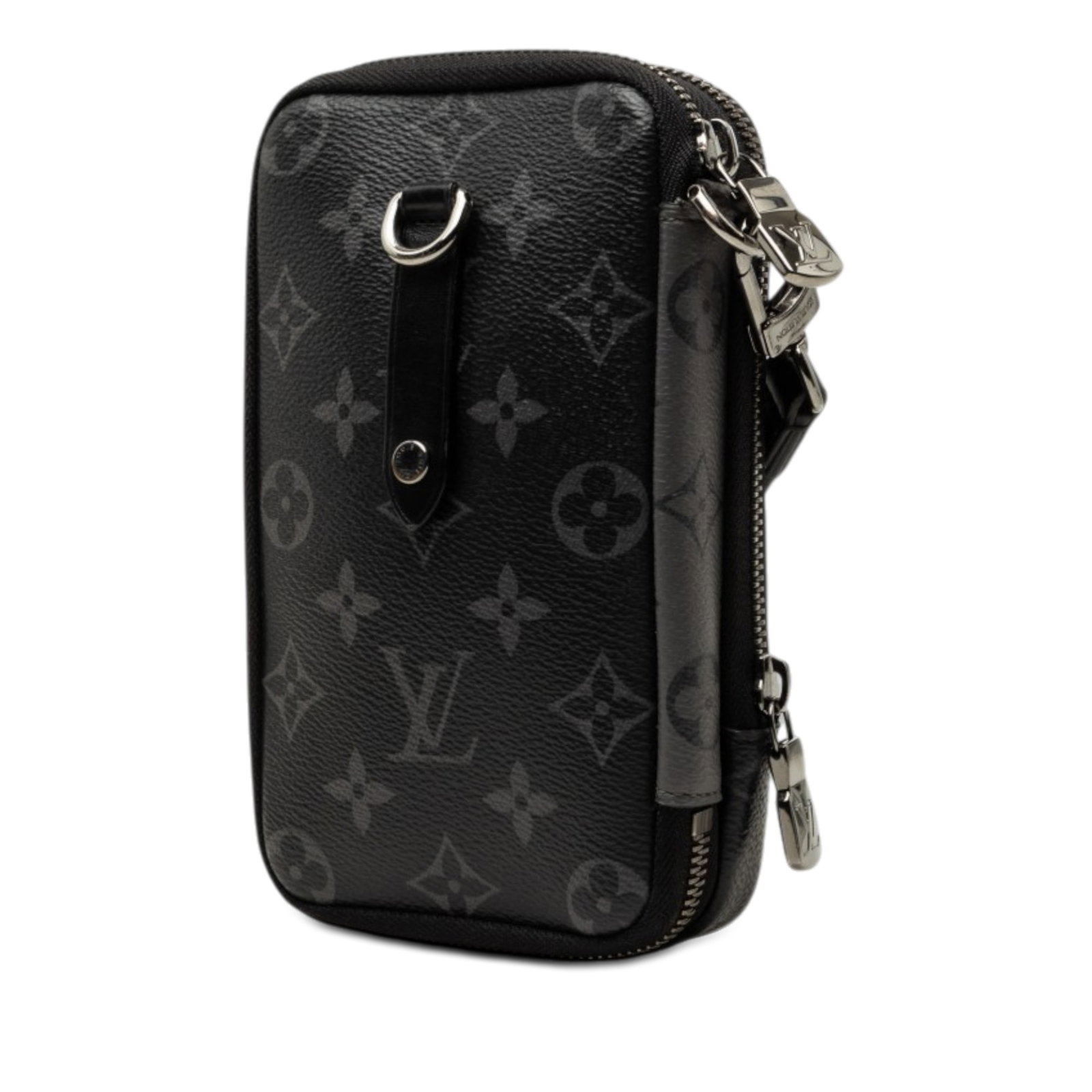 Louis Vuitton Double Phone Pouch Monogram Eclipse Reverse Bag - 2