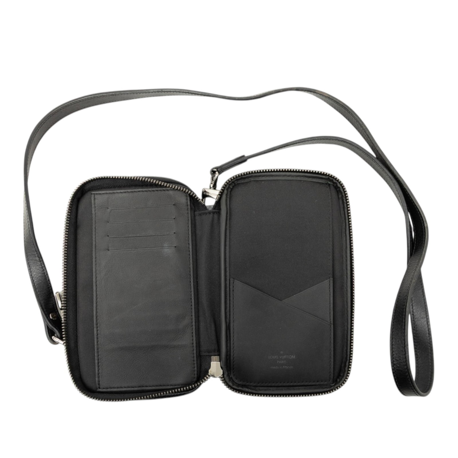 Louis Vuitton Double Phone Pouch Monogram Eclipse Reverse Bag - 4