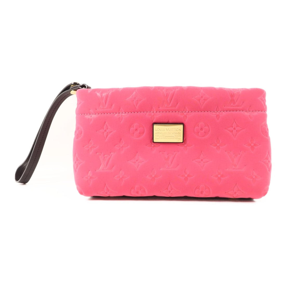 Louis Vuitton M92804 Pochette Scuba Clutch Pink Monogram: Louis Vuitton M92804 Pochette Scuba Clutch Pink Monogram Louis Vuitton Pochette Scuba clutch in pink, model M92804, with a monogram scuba design. The bag is made of synthetic rubber and is listed in r