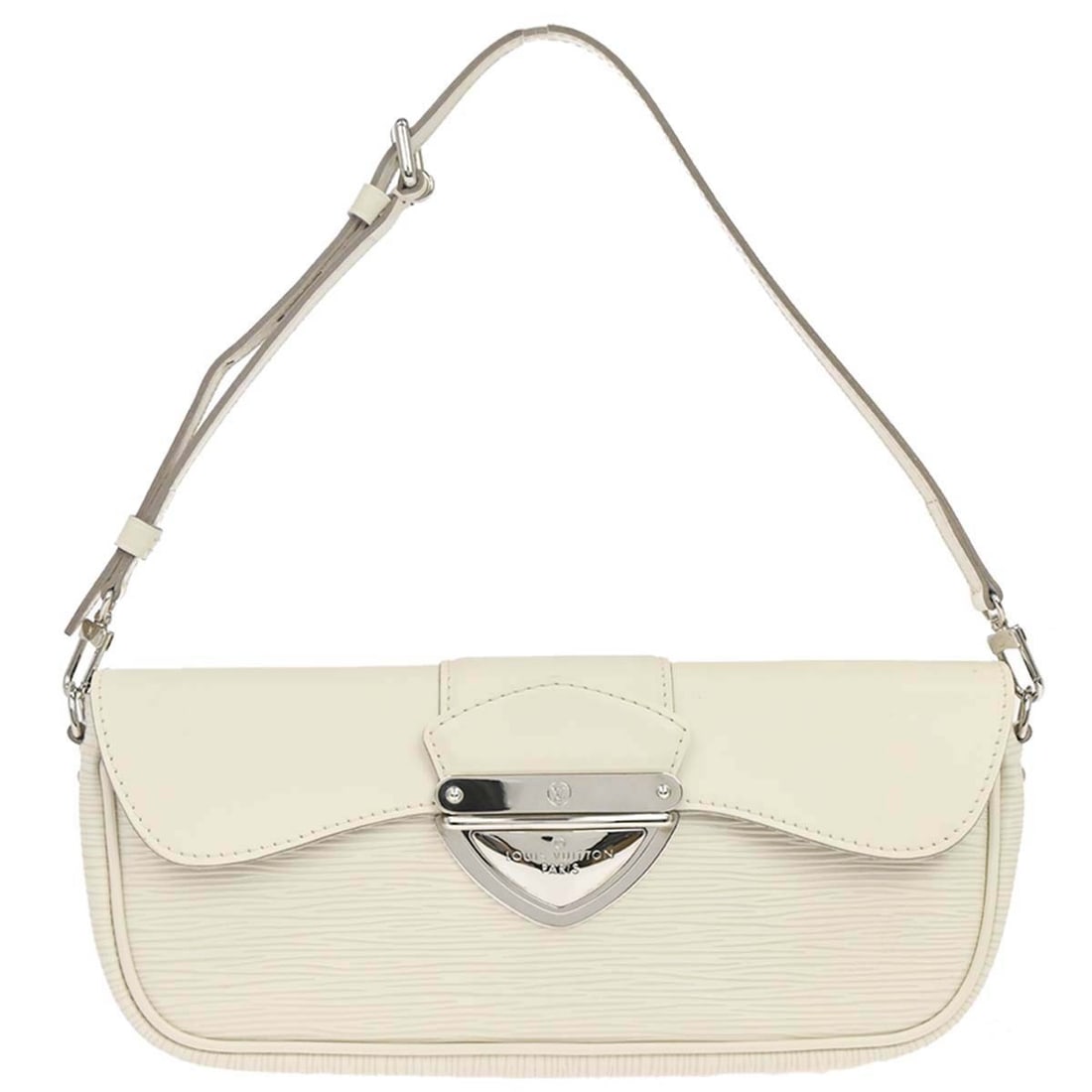 Louis Vuitton Pochette Montaigne White Epi Leather Shoulder Bag M5929J (1 of 15)
