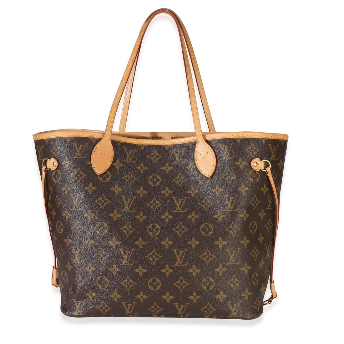 Louis Vuitton Neverfull MM Monogram Canvas Tote Bag: Louis Vuitton Neverfull MM Monogram Canvas Tote Bag Pre-owned Louis Vuitton Neverfull MM tote in brown monogram canvas with beige fabric lining and gold-tone hardware. This unisex handbag features a c
