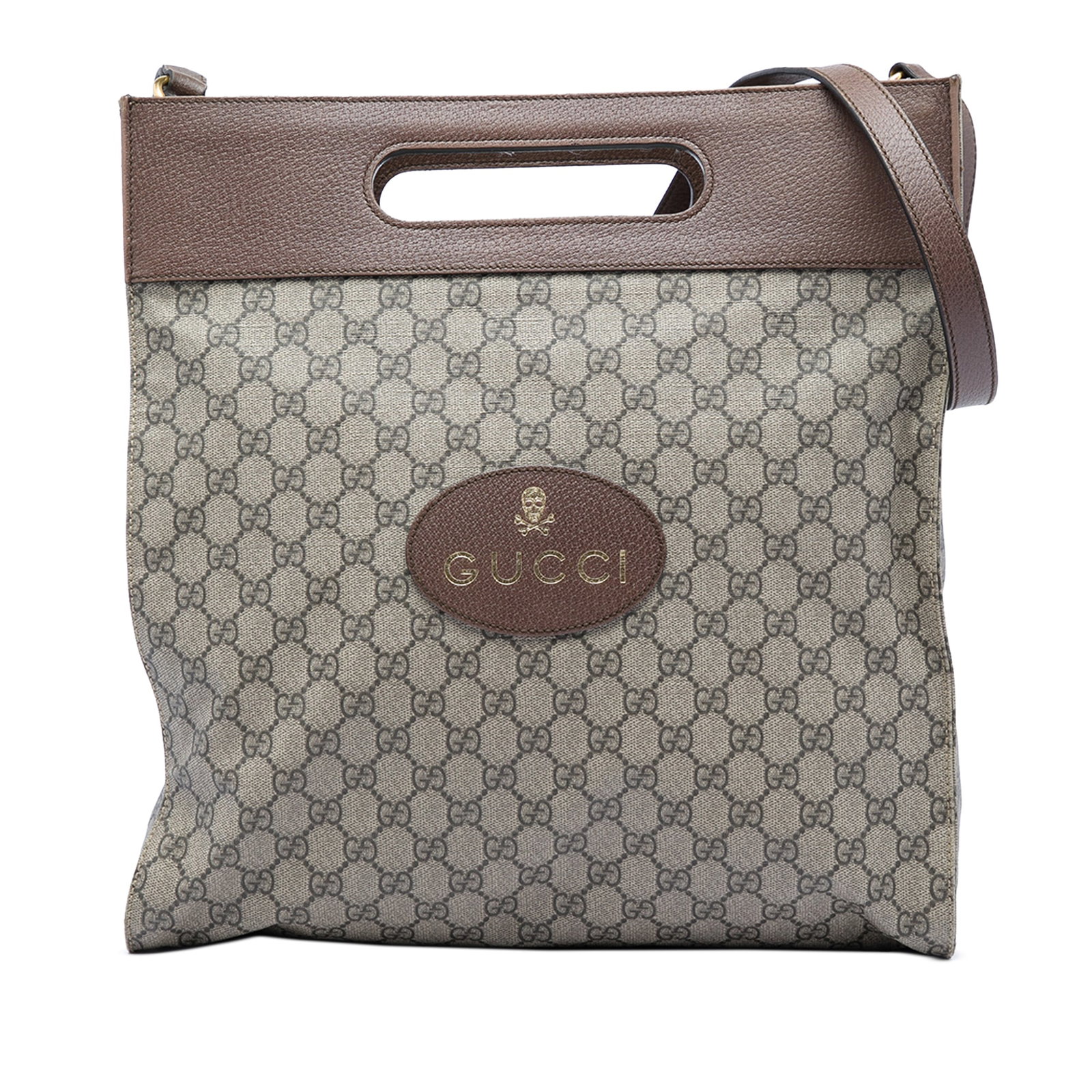 Gucci GG Supreme Neo Vintage Soft Satchel Beige Canvas Leather: Gucci GG Supreme Neo Vintage Soft Satchel Beige Canvas Leather Gucci GG Supreme Neo Vintage Soft Tote crafted with a coated canvas body and leather trim. This tote features cut-out handles, an adjusta