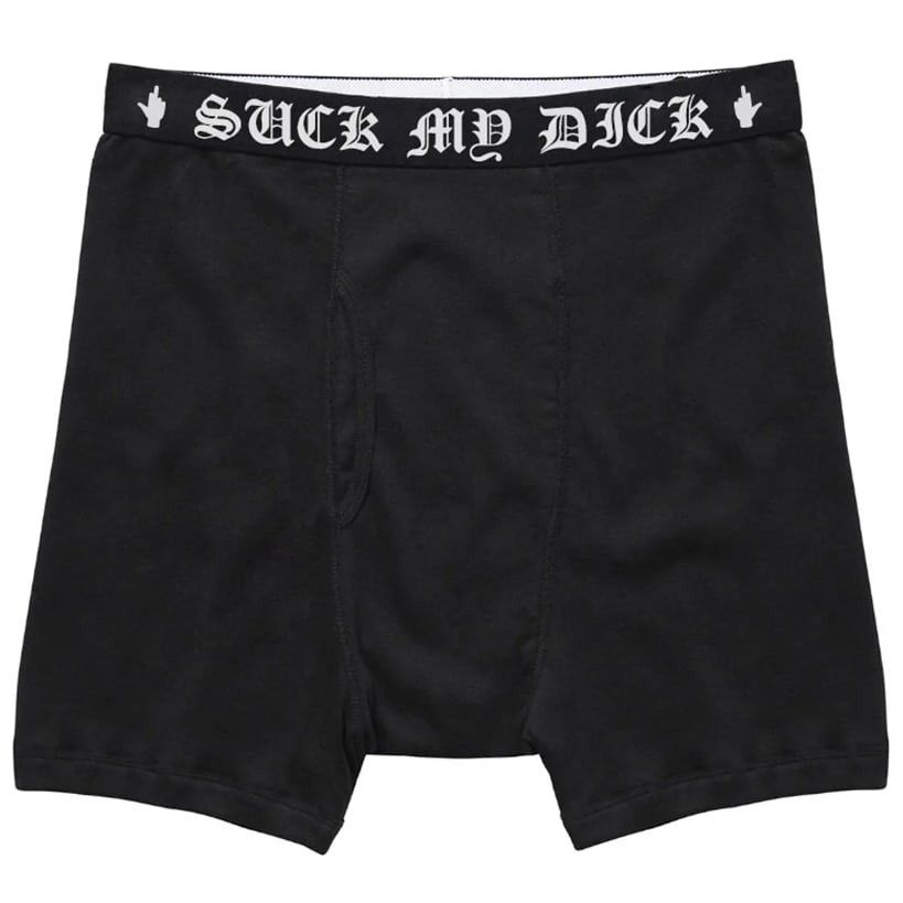 Mens 2-Pack Boxer Briefs Fuck Your Brand SMD Black XL (1 of 1)