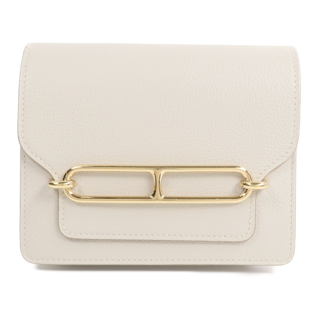 Hermes Roulis Slim clutch in Gris Perle Evercolor leather: Hermes Roulis Slim clutch in Gris Perle Evercolor leather Hermes Roulis Slim clutch bag in Gris Perle Evercolor leather with a slim structured profile and an interior card compartment layout. This wom
